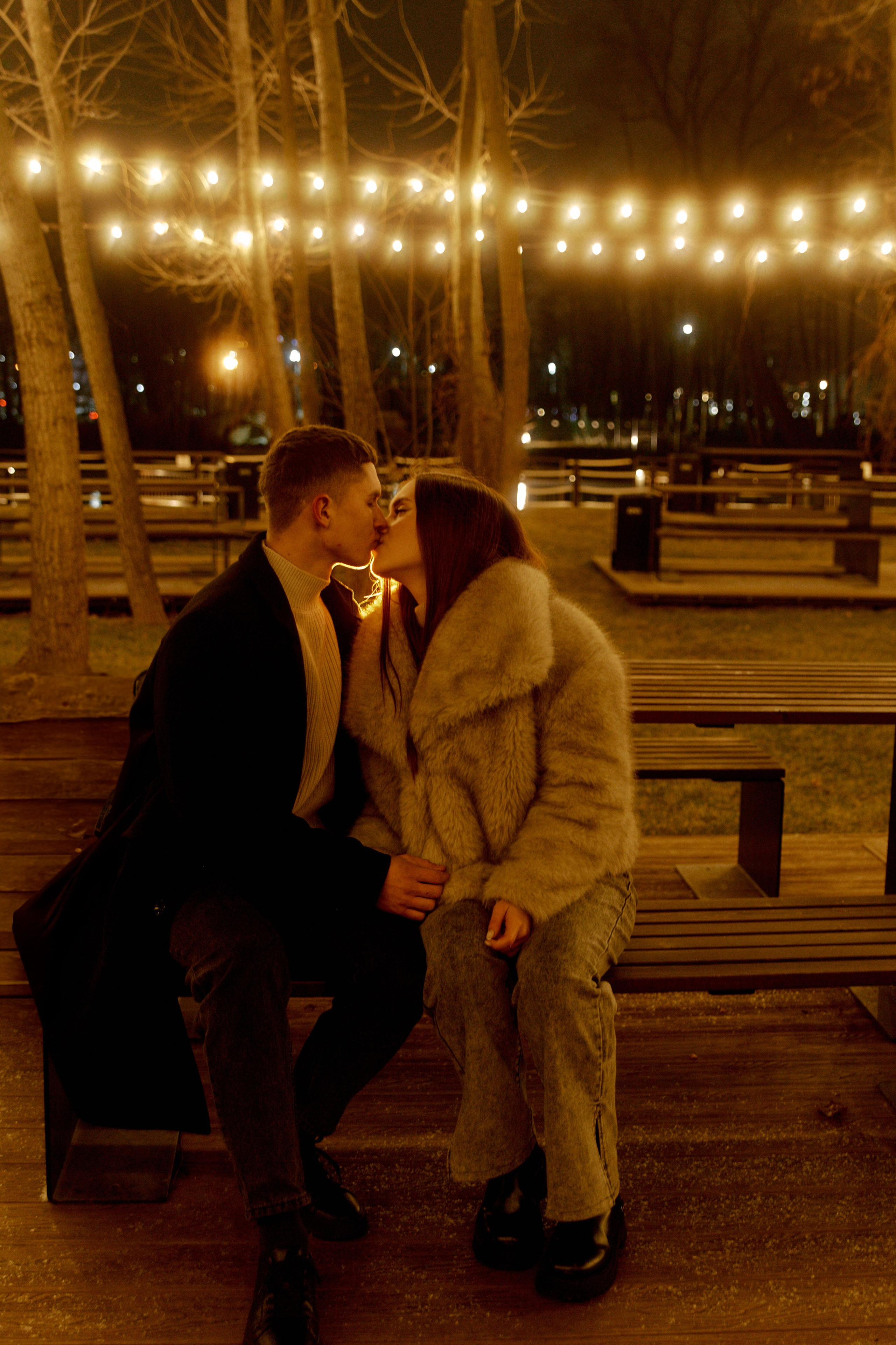 Зимняя фотосессия love story