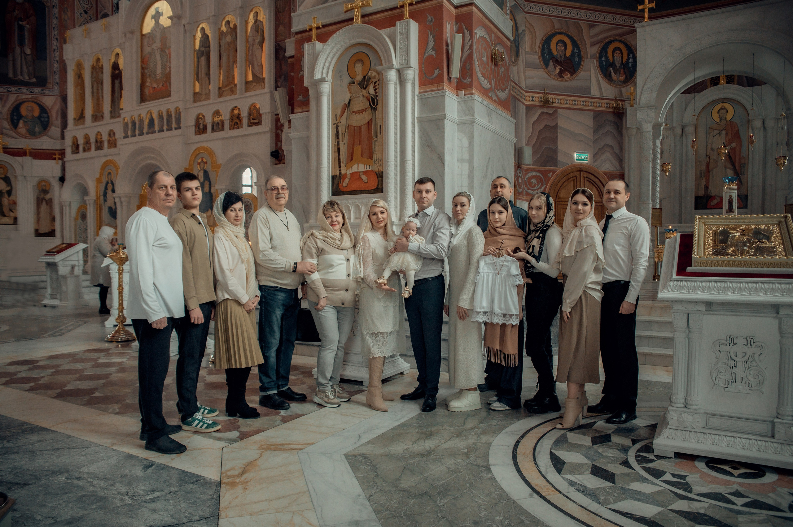 Таинство Крещения Натальи, Собор Александра Невского г. Волгоград. Церковный, семейный и репортажный фотограф Волгоград, Волжский