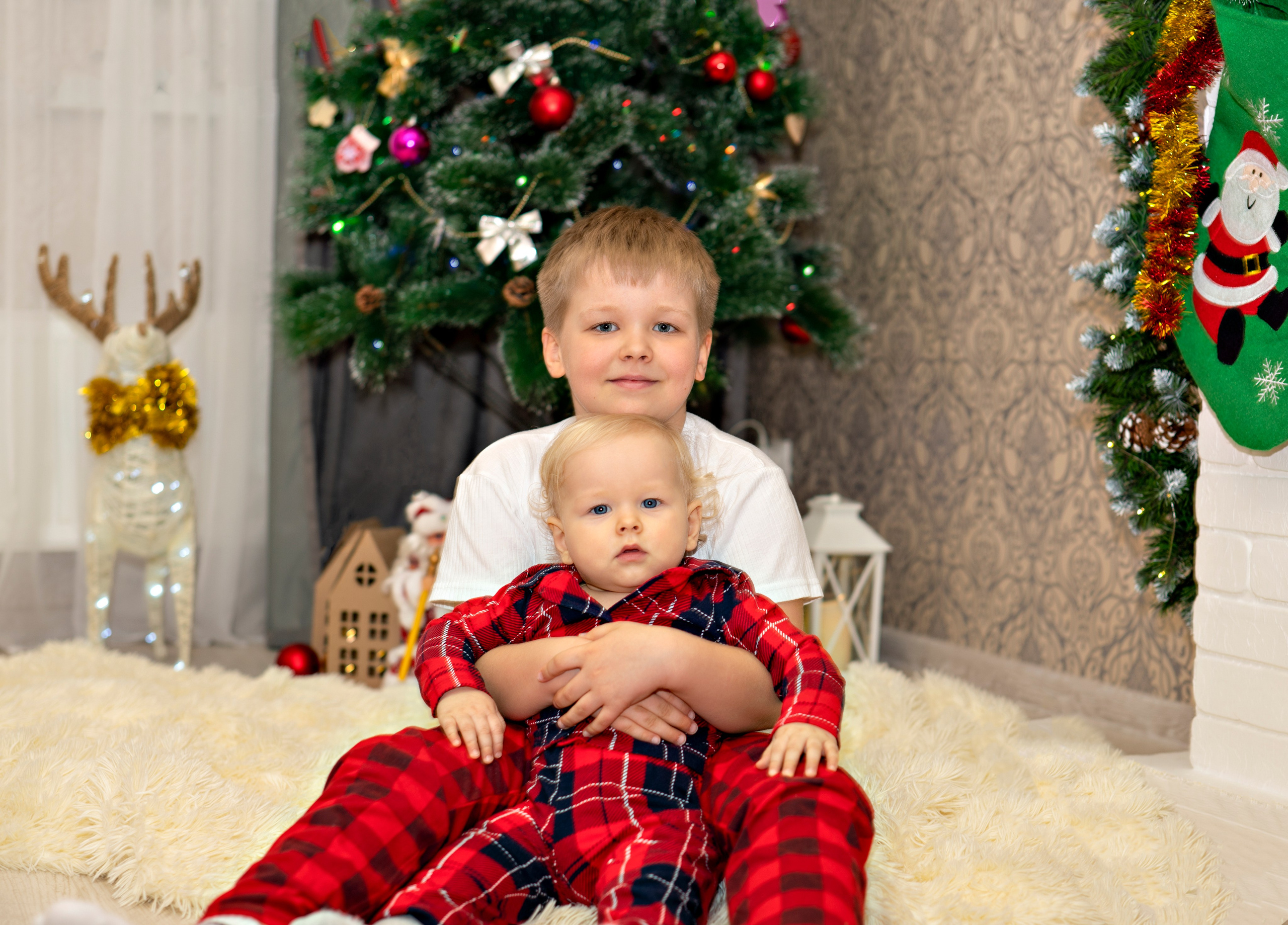 Новогодняя домашняя фотосессия. Детский и семейный фотограф г. Москва Оксана Катаджи