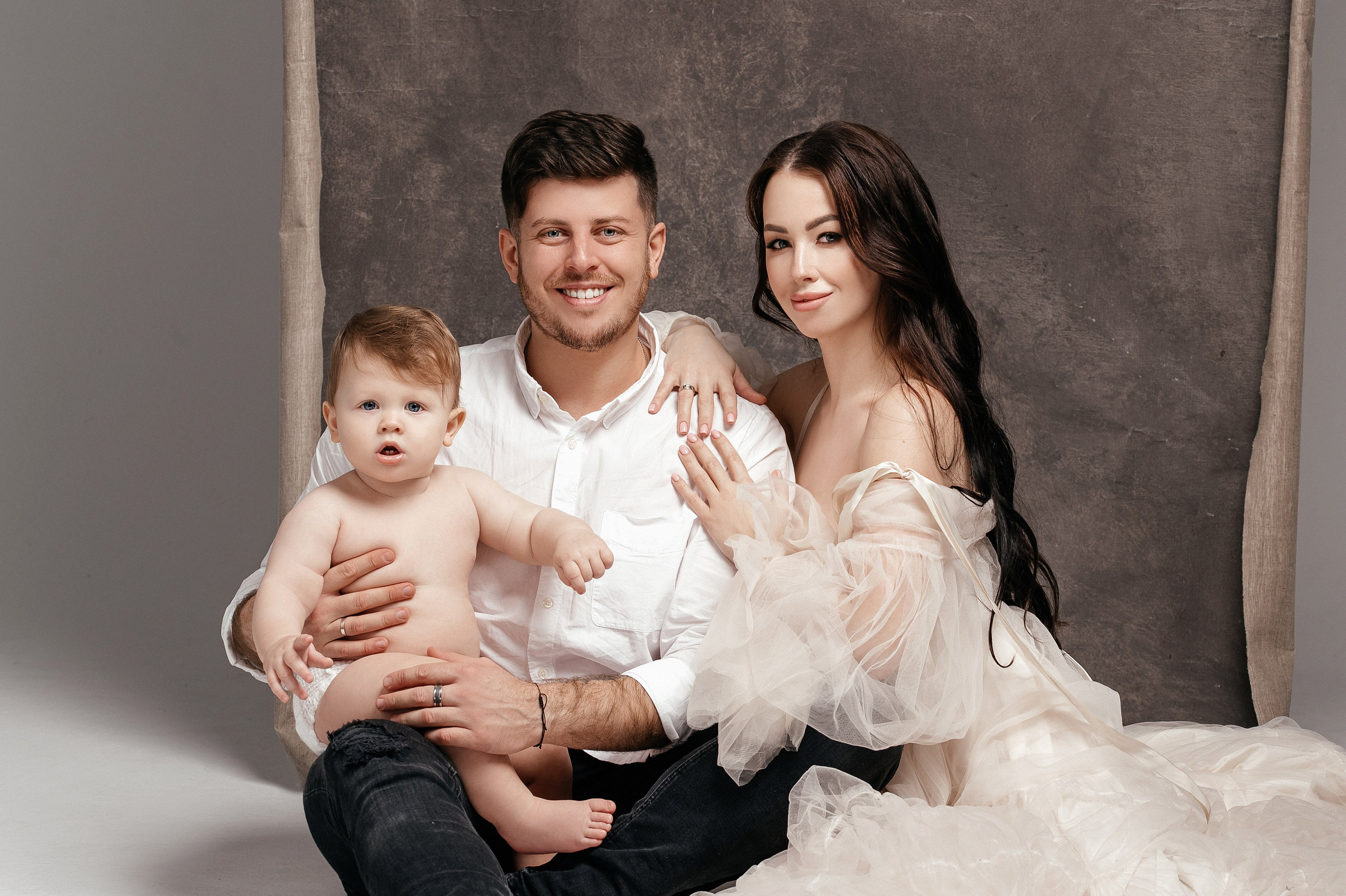 Стас, Анастасия и маленький Марк. Свадебный и студийный фотограф Ирина Котикова