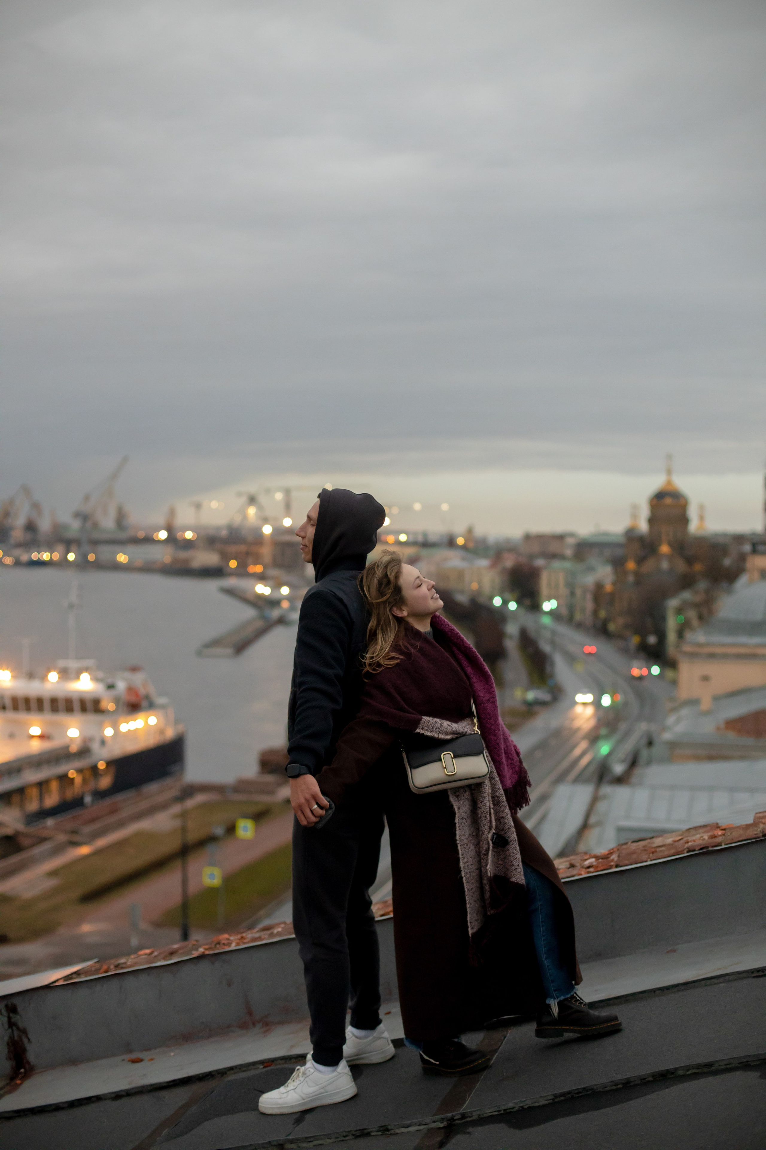 Лав стори на крыше. Свадебный и семейный фотограф в Москве Диана Левченко