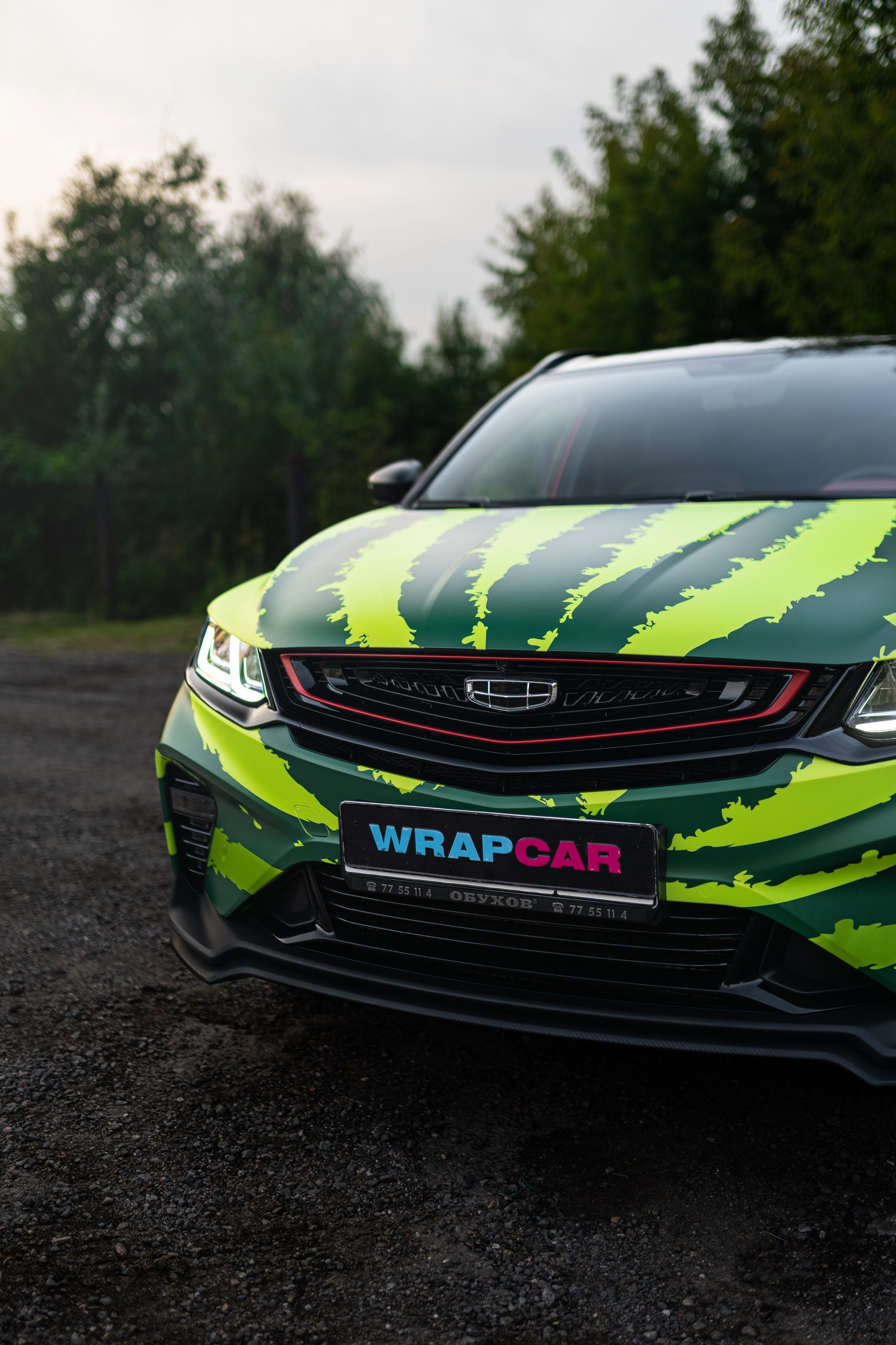 Винилография на Geely Coolray. Студия дизайна и оклейки авто Barmaley Design