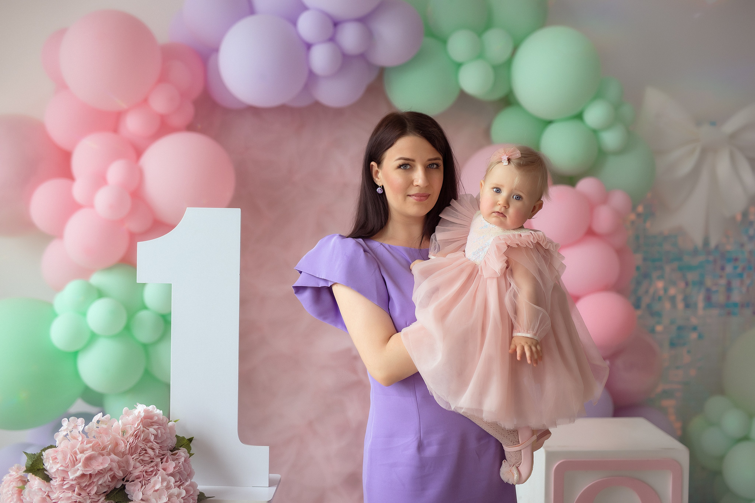 Аделина 1 годик. Фотограф на крещение и венчание