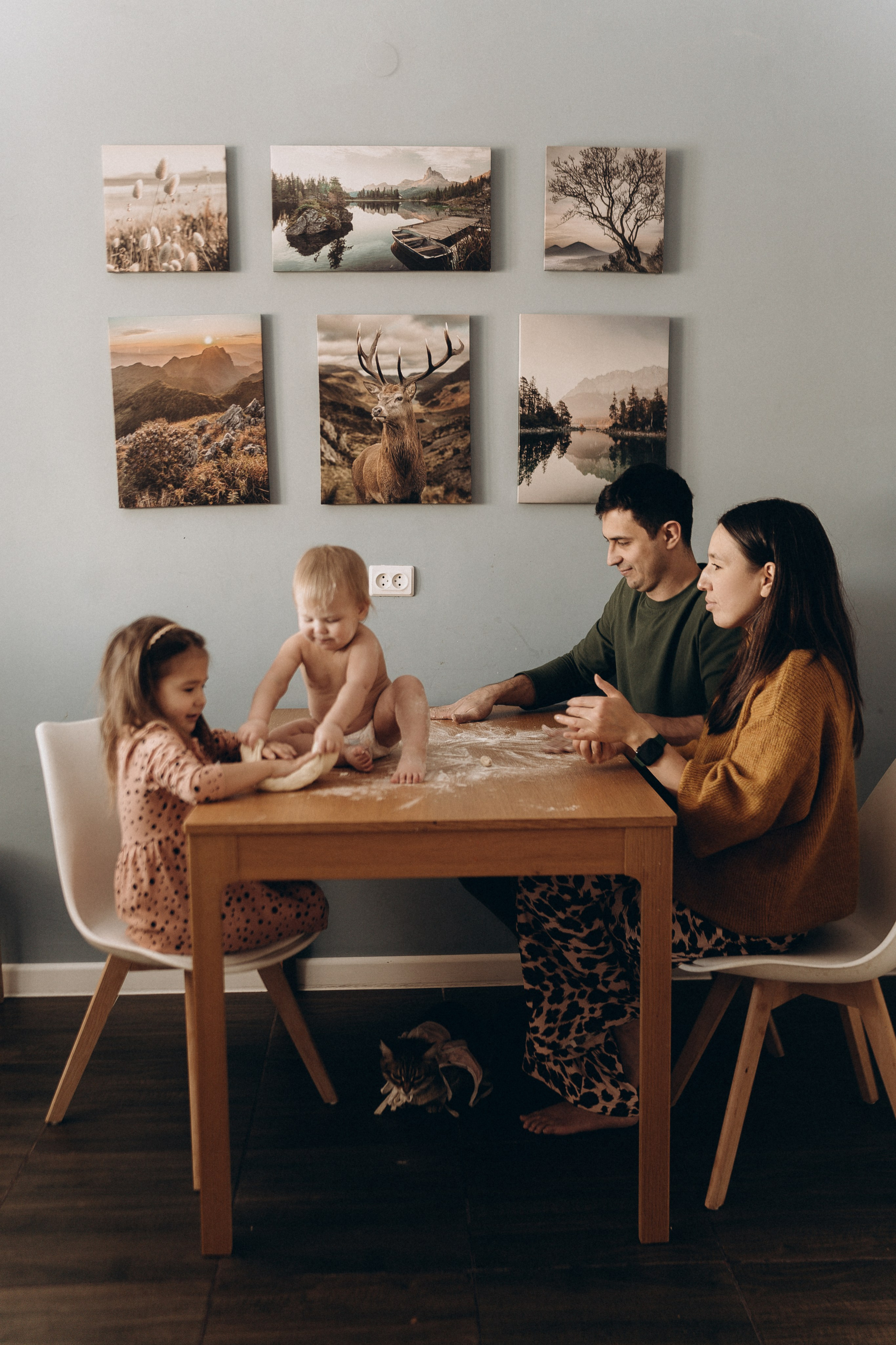 Роззи, Майкл, Лира и Яна. Семейный и домашний фотограф в Уфе Ирина Гарасюта