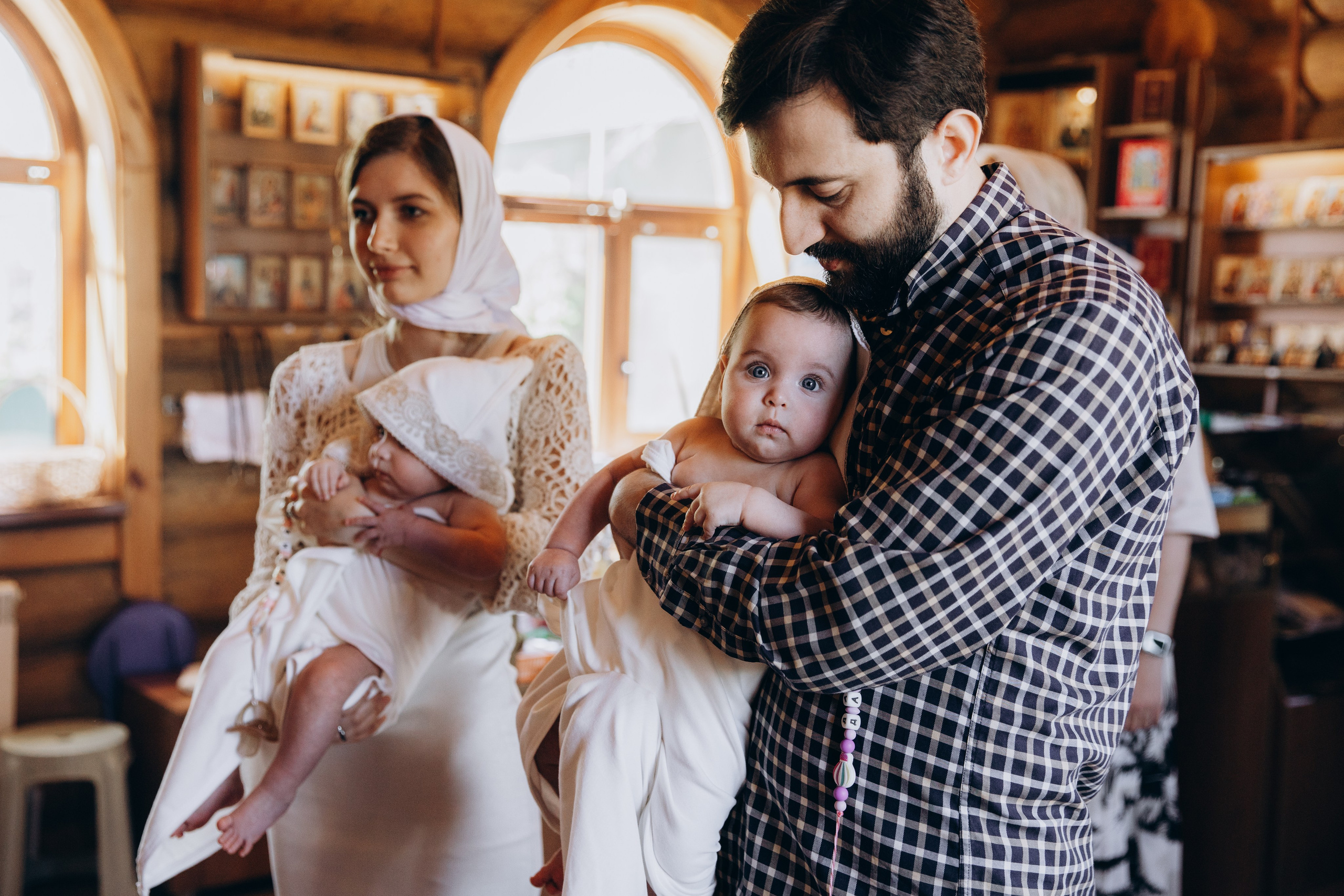 Крещение Даши и Маши. Семейный фотограф документалист в Пензе Лопатинская Татья