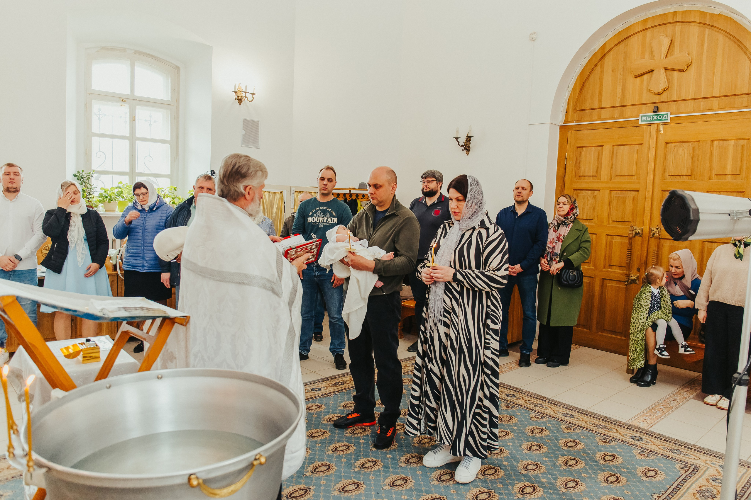 Фотосъемка крещения ребенка. Фотограф новорожденных и детский в Сергиевом Посаде Кругликова Юлия