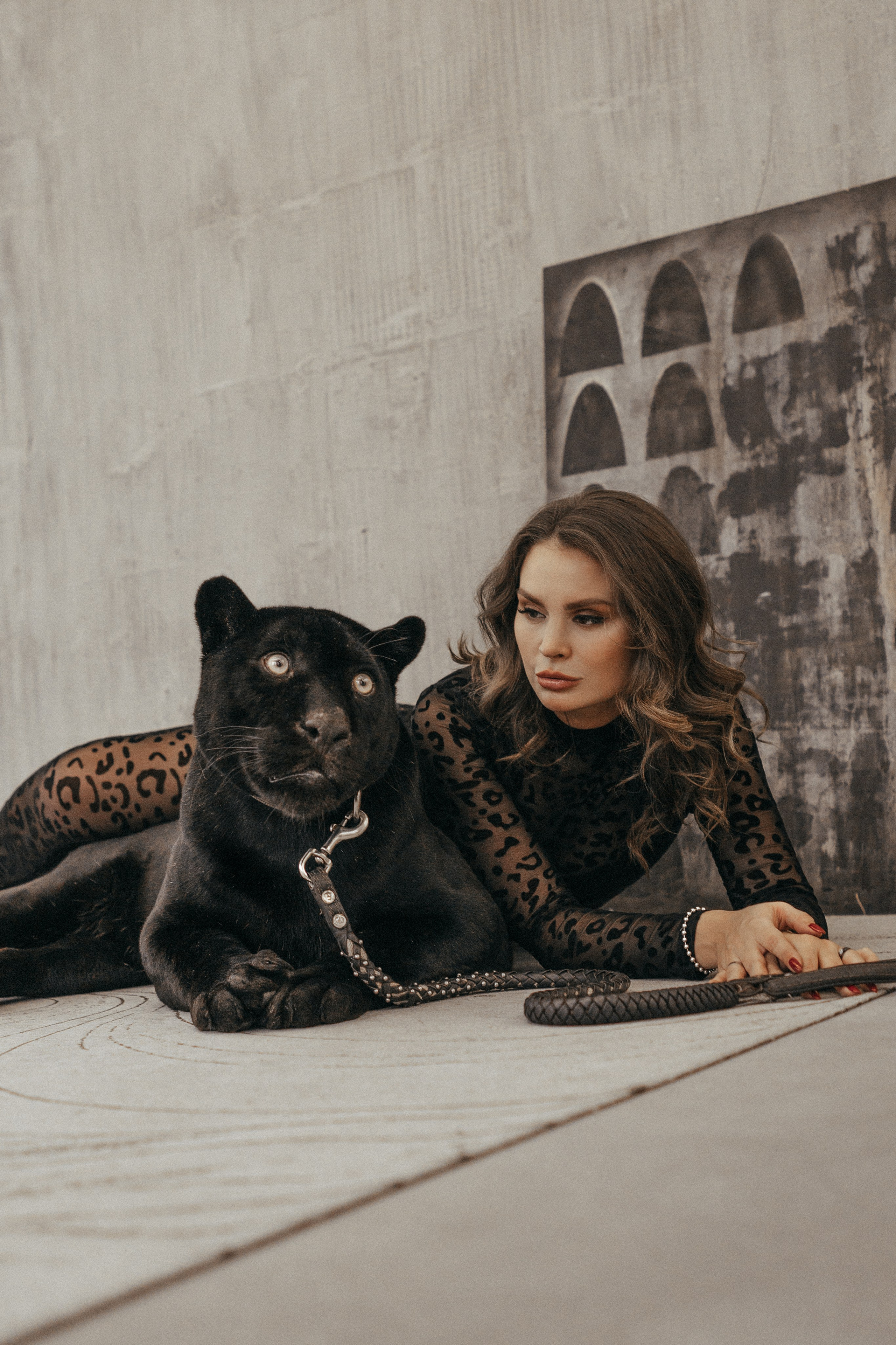 Съёмка с пантерой. Женский и семейный фотограф в Москве Ирина Вертебная