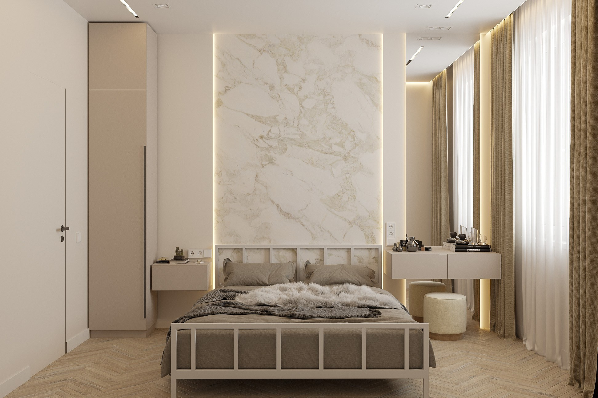 Квартира в светлых тонах г. Владивосток. Дизайн-проекты жилых и общественных пространств во Владивостоке