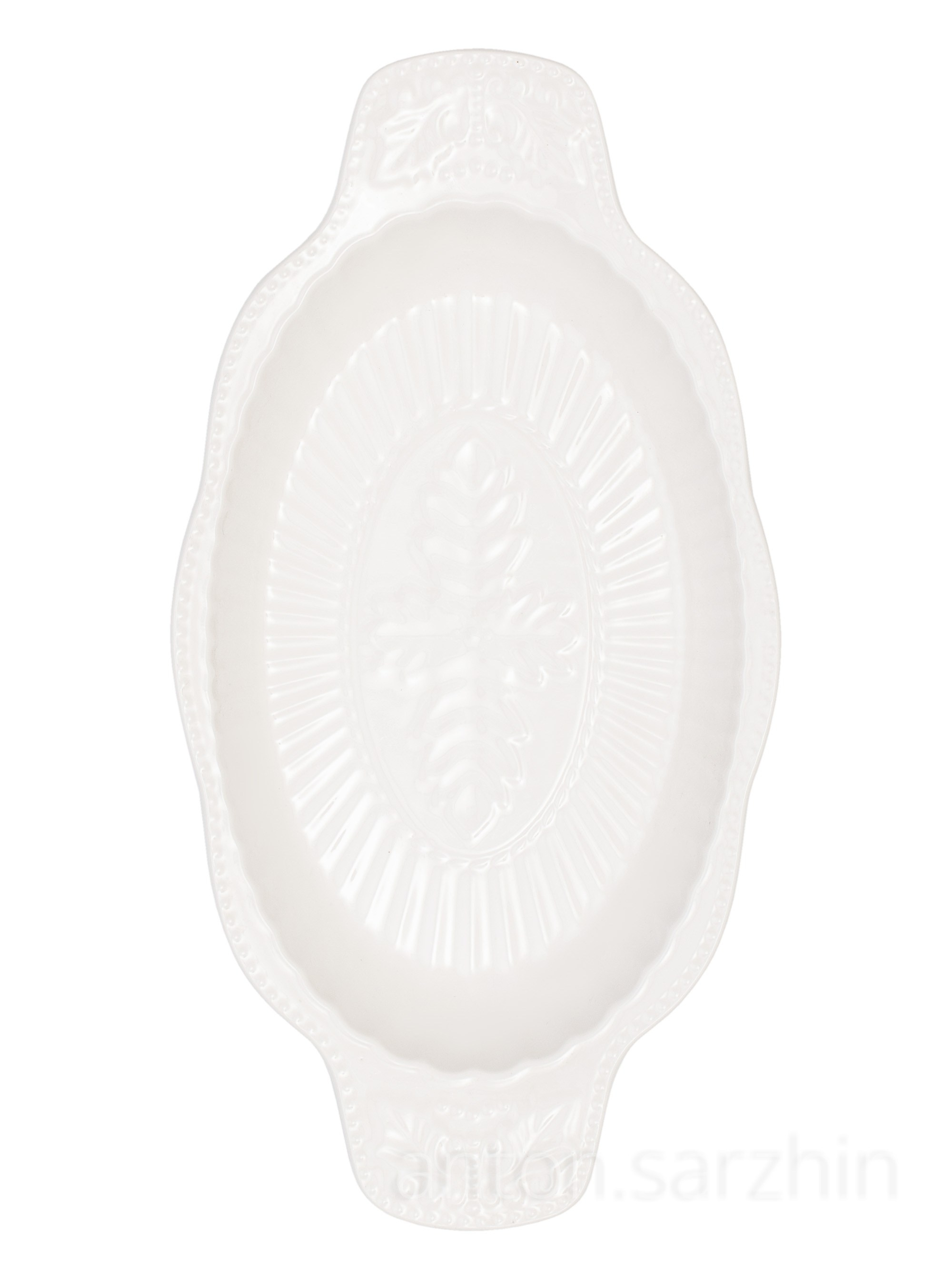 Предметная съемка сверху тарелки для рыбы