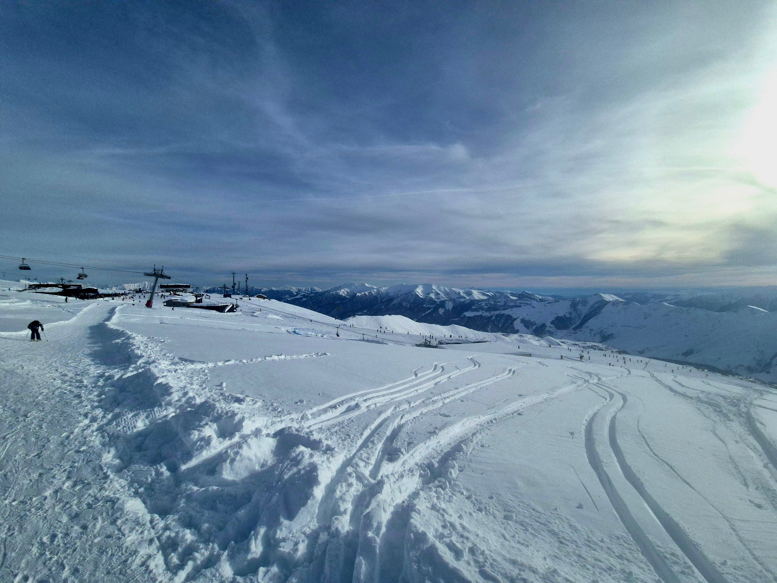 Широченные трассы от черных до зеленых