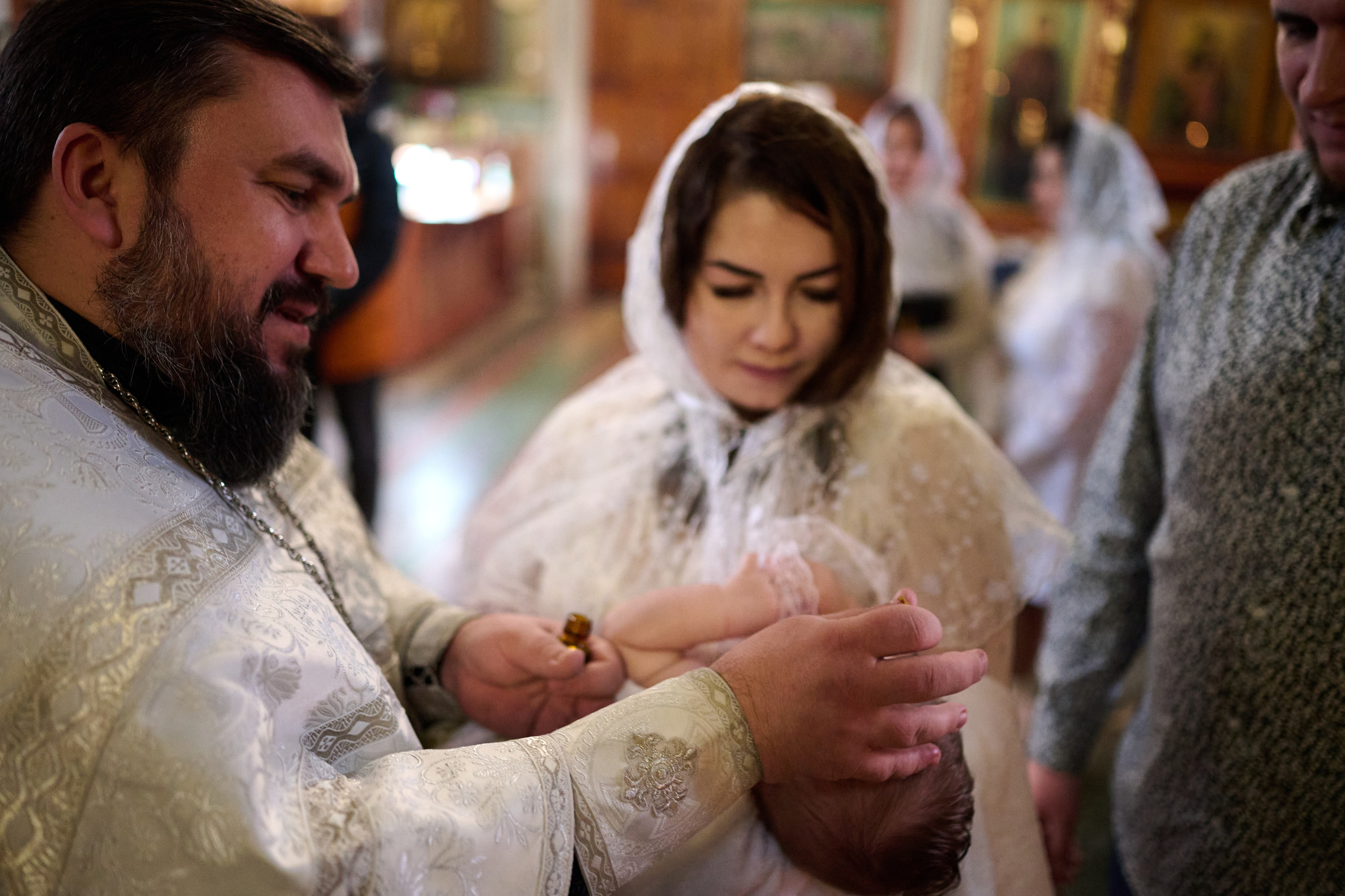Фотосъемка крещения Саши. Профессиональный фотограф Старый Оскол, Губкин — свадьба, венчание, крещение, юбилей и день рождения