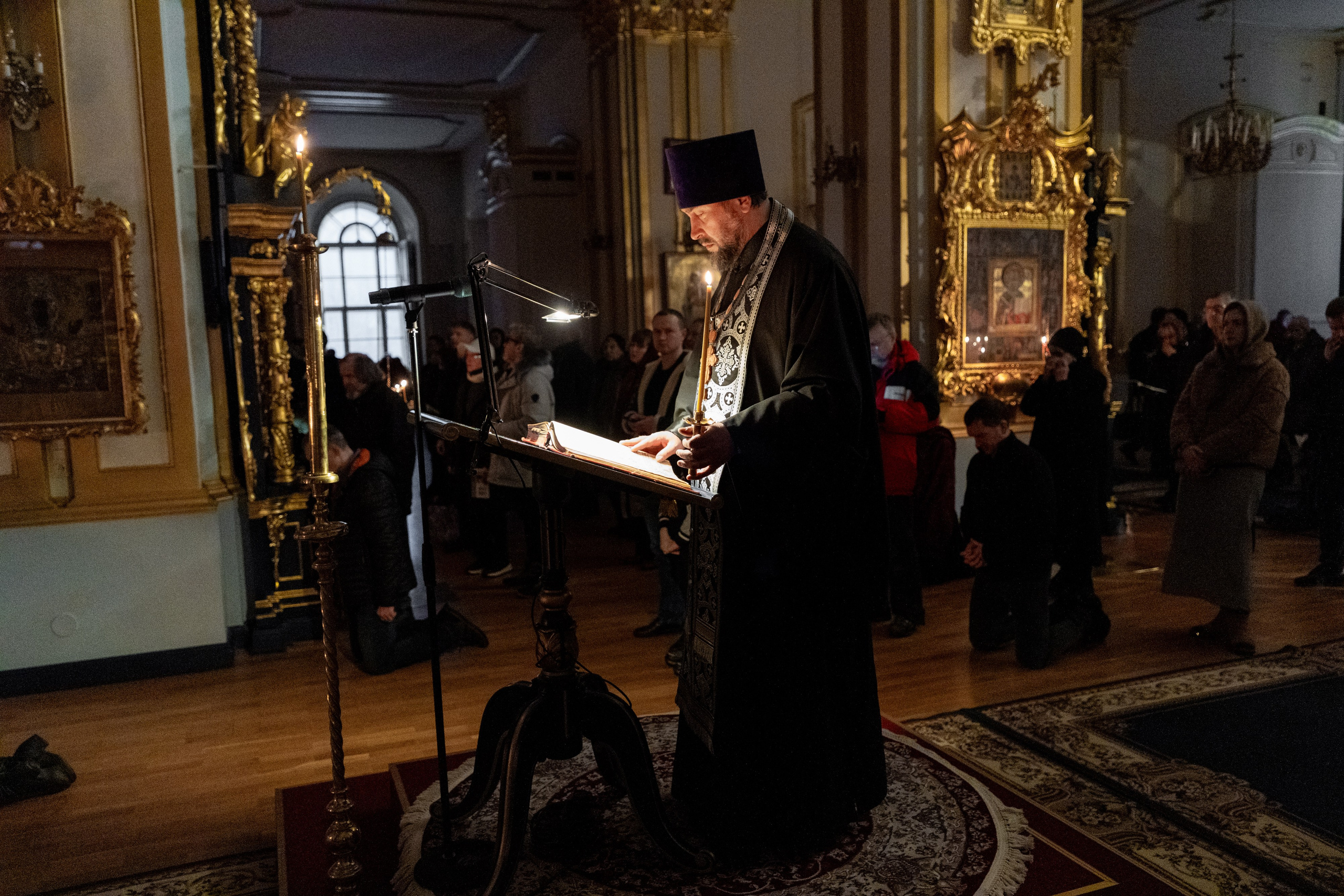 Великое повечерие с чтением Великого покаянного канона преп. Андрея Критского. НИКОЛО-БОГОЯВЛЕНСКИЙ МОРСКОЙ СОБОР