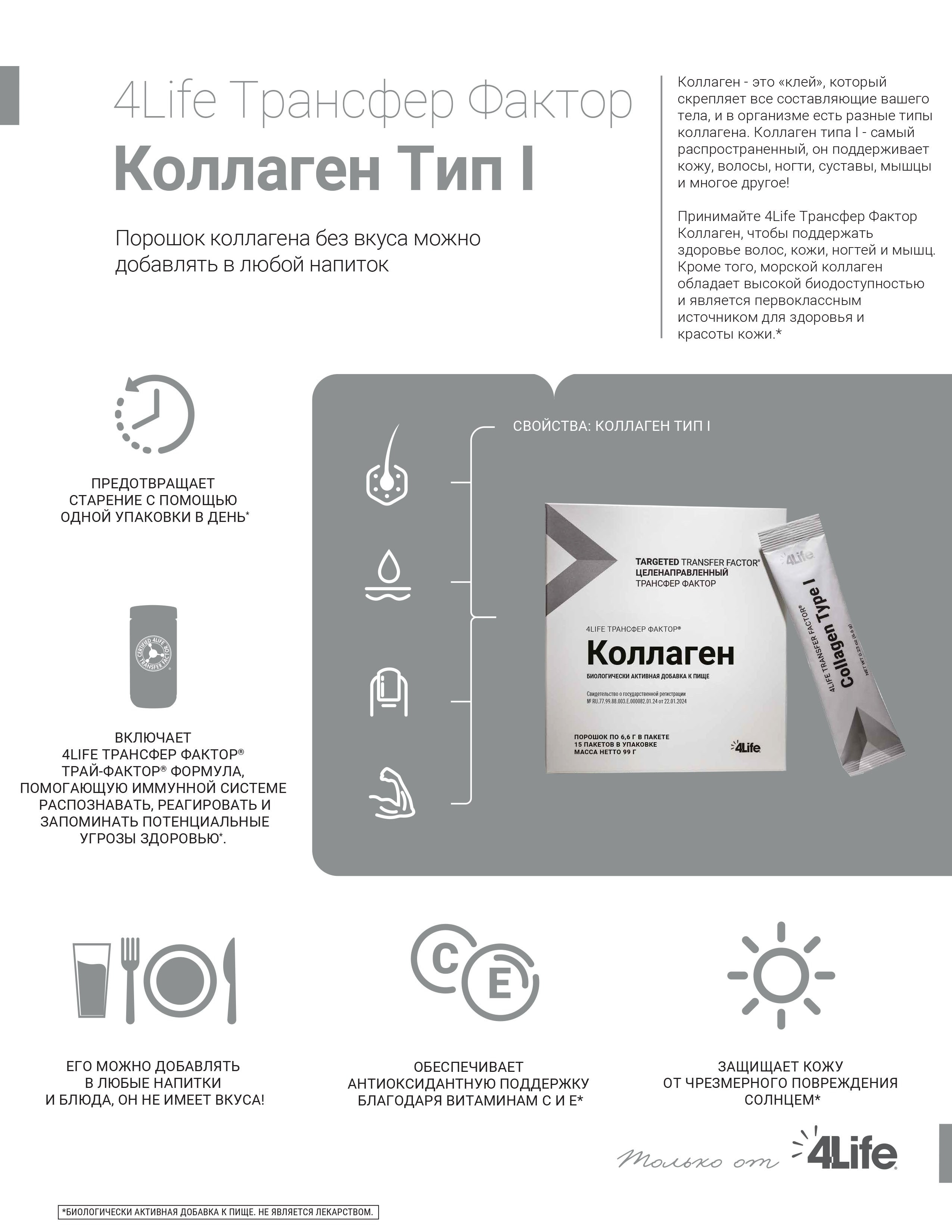 Трансфер Фактор 4Life для иммунной системы