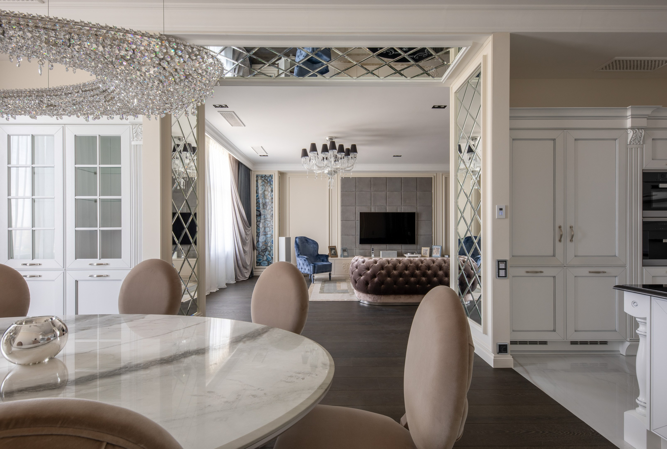 Classic style dining room interior - photographer Andrey Dunin