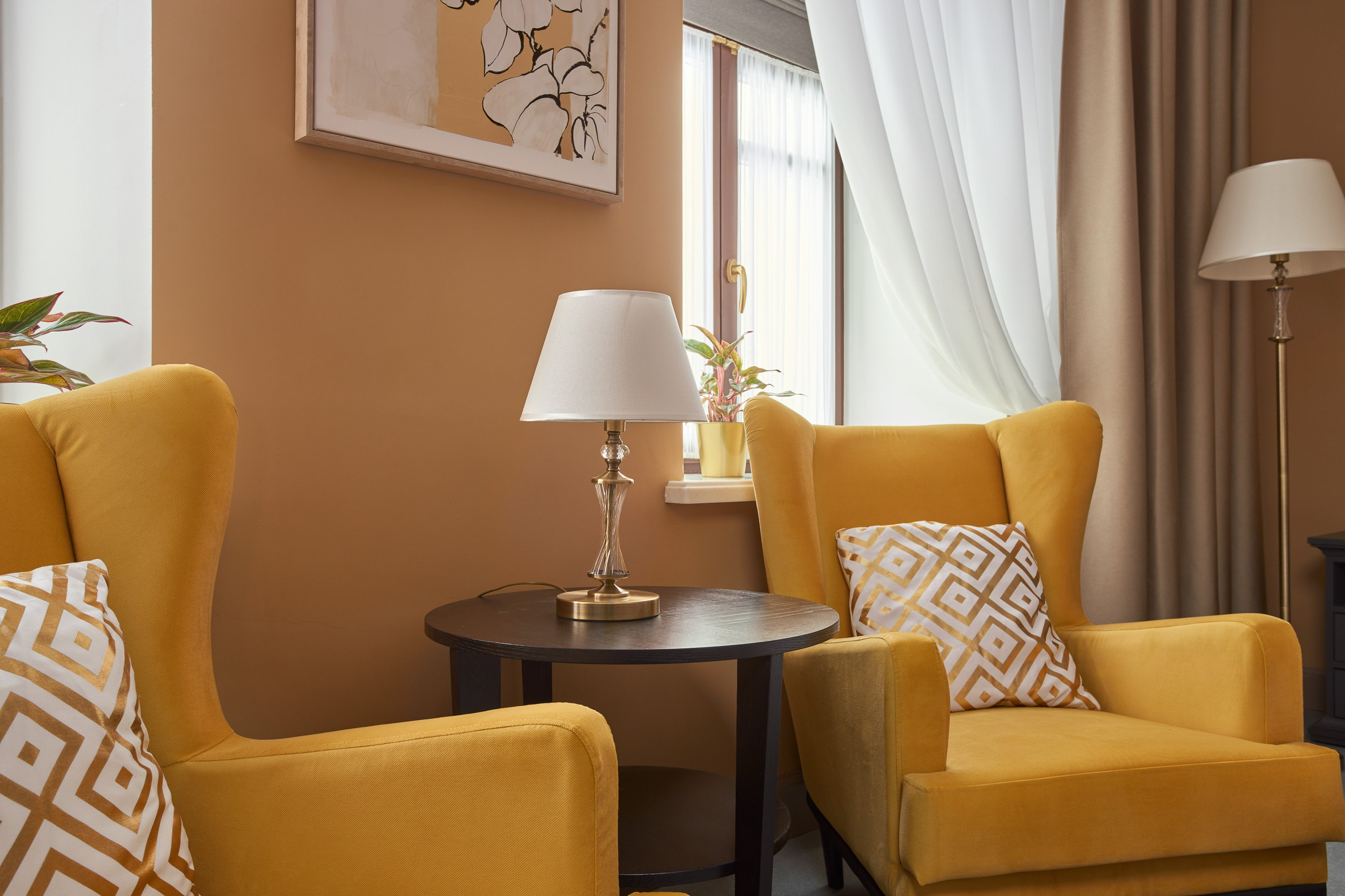 Classic design bedroom interior - photographer Andrey Dunin