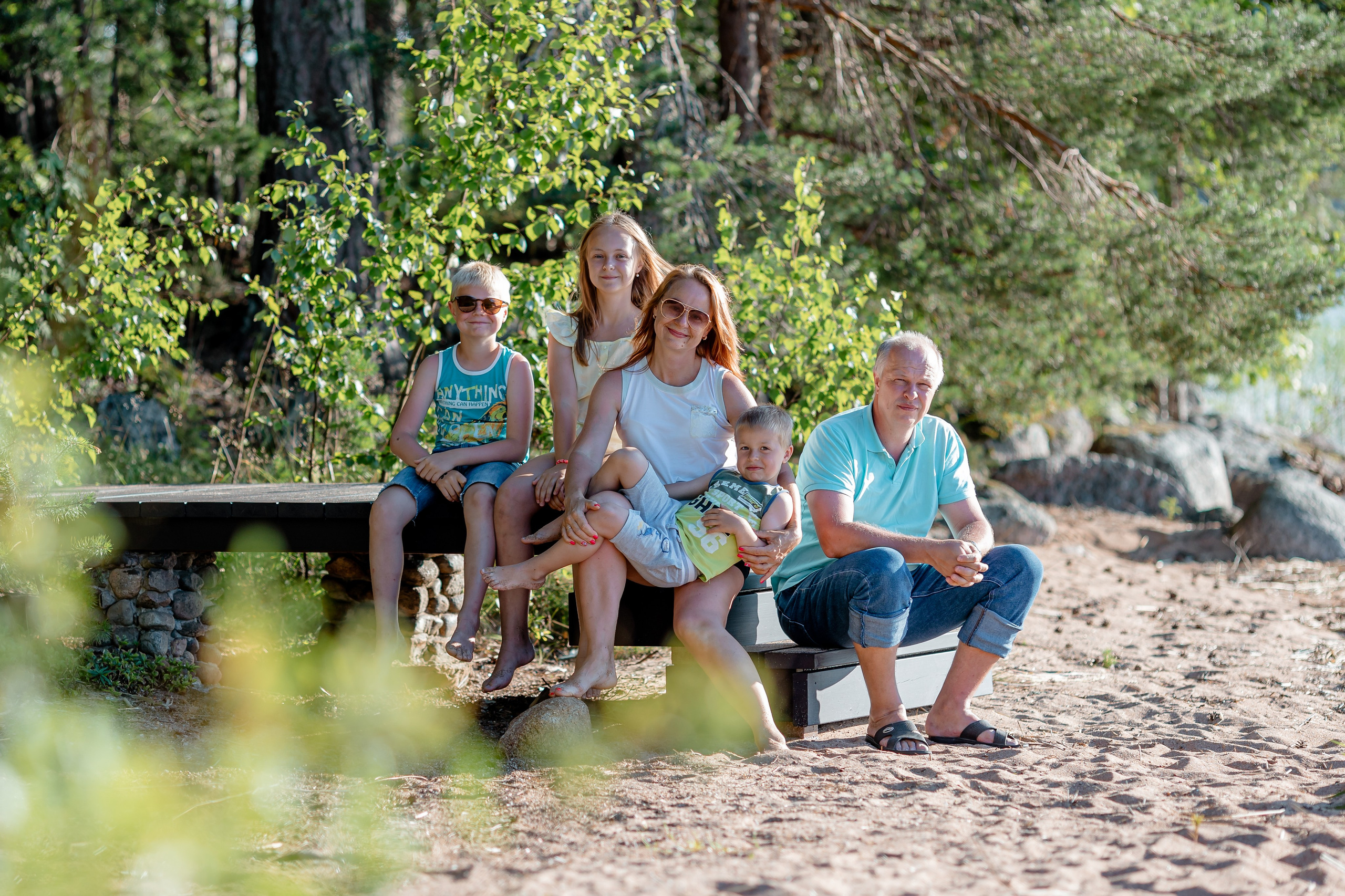 Семейная фотосессия на закате. Ирина Носова - семейный и детский фотограф