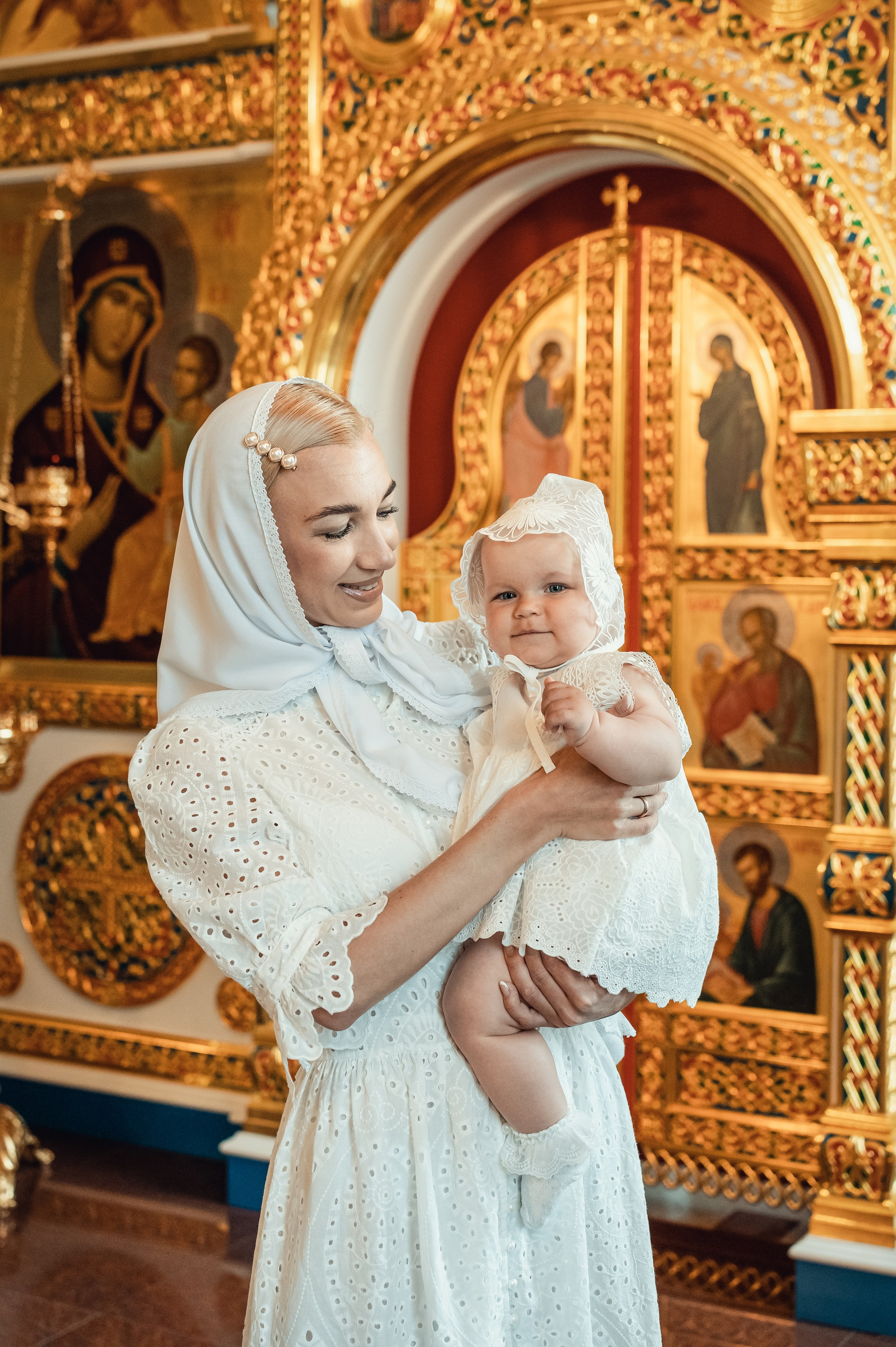 Крещение Полины в храме Покрова Пресвятой Богородицы. Фотограф на Крещение Тула и Венчание в Туле, детский и семейный фотограф