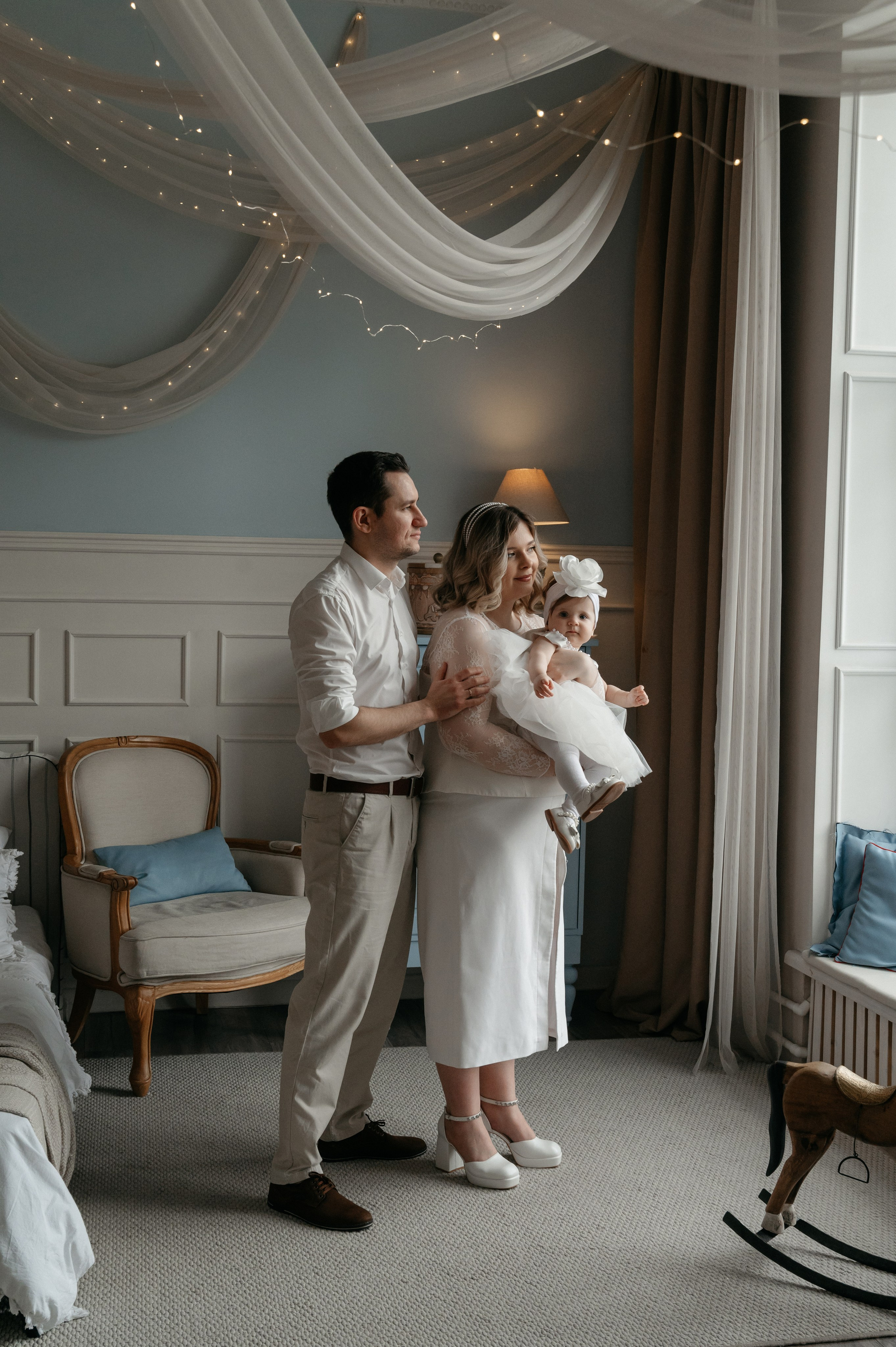 Годовасие малышки Киры в студии. Свадебный фотограф Мария Строгонова