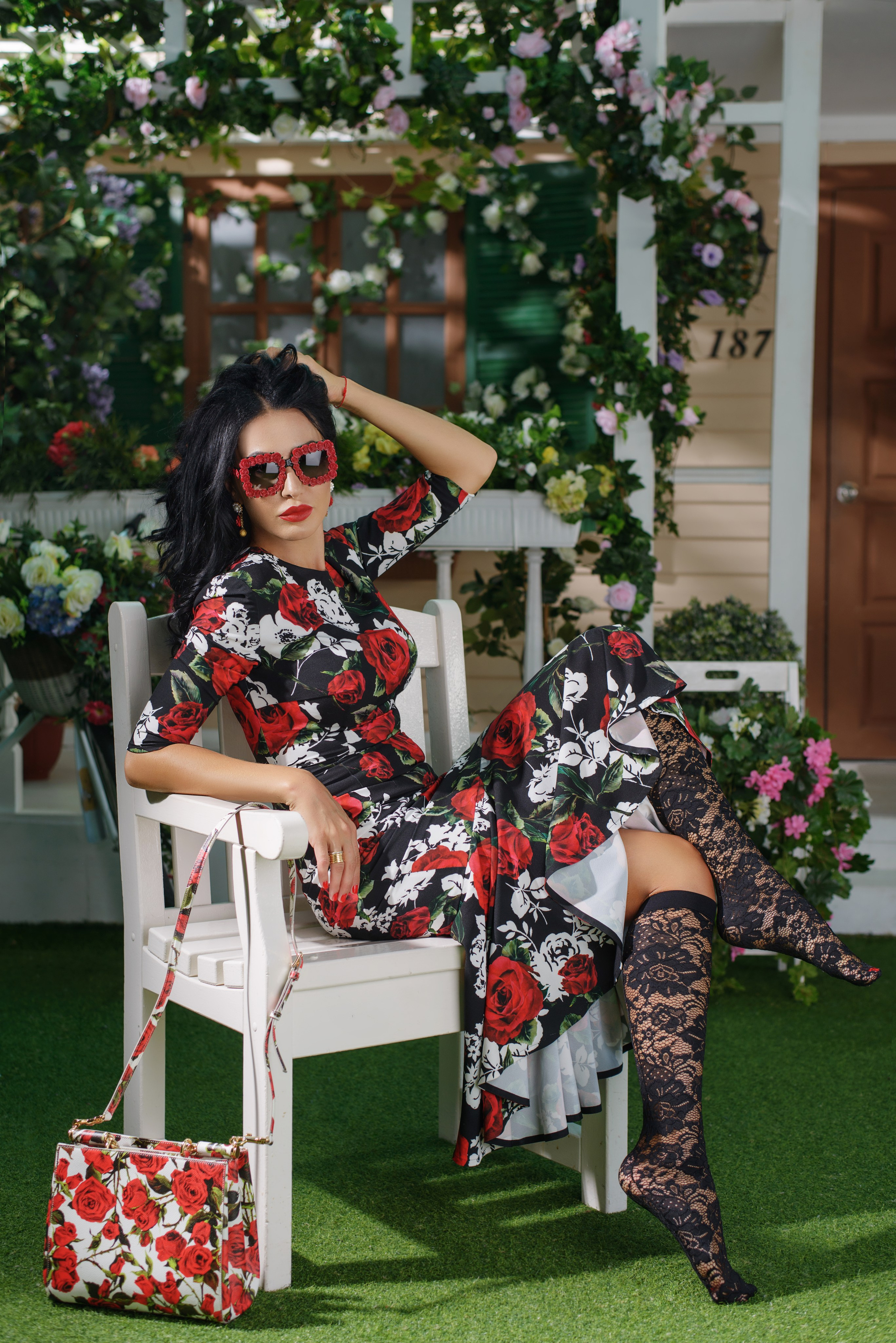 Фотосессия женщины в итальянском стиле