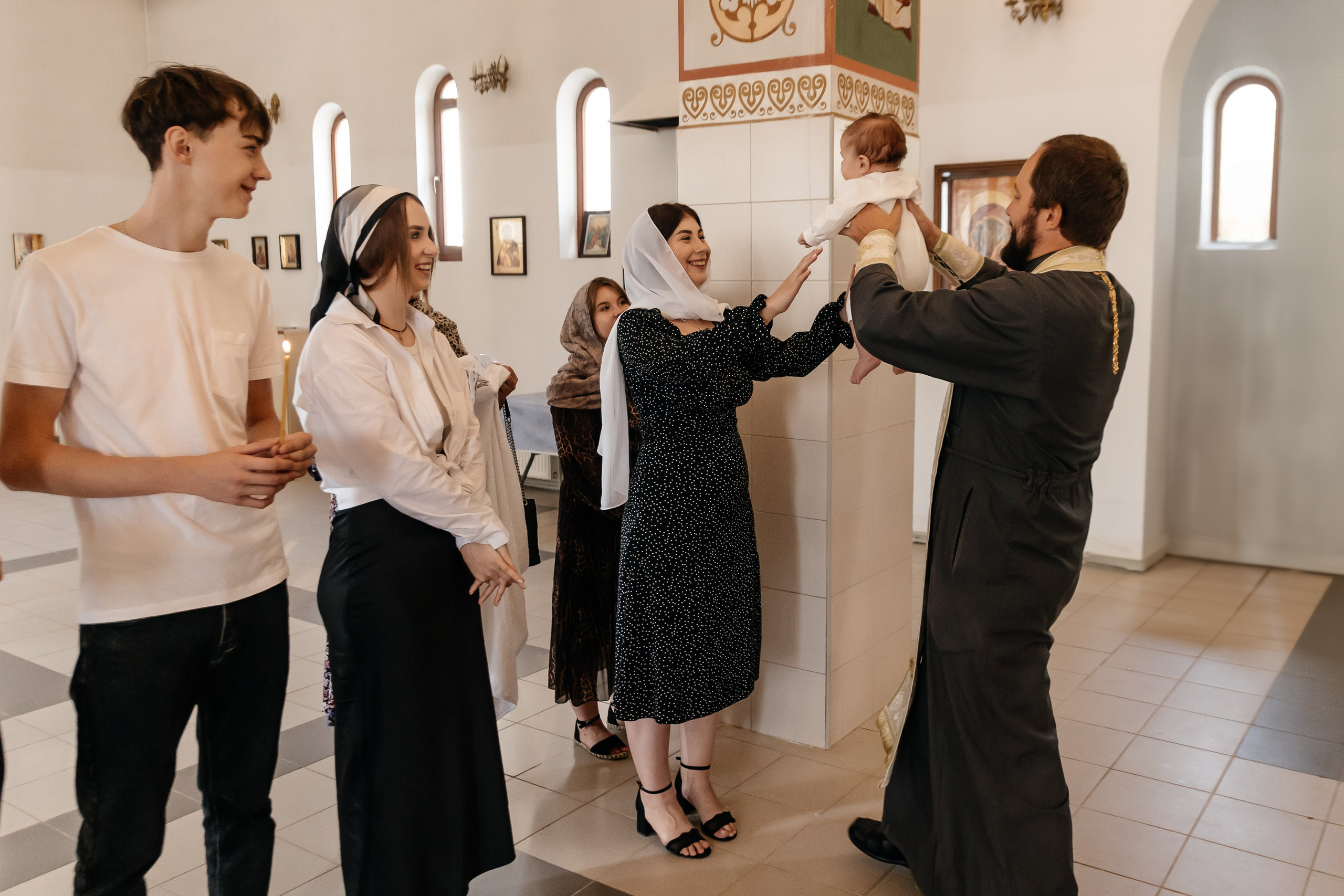 Крещение Дамира. Семейный фотограф Минск Усова Ольга