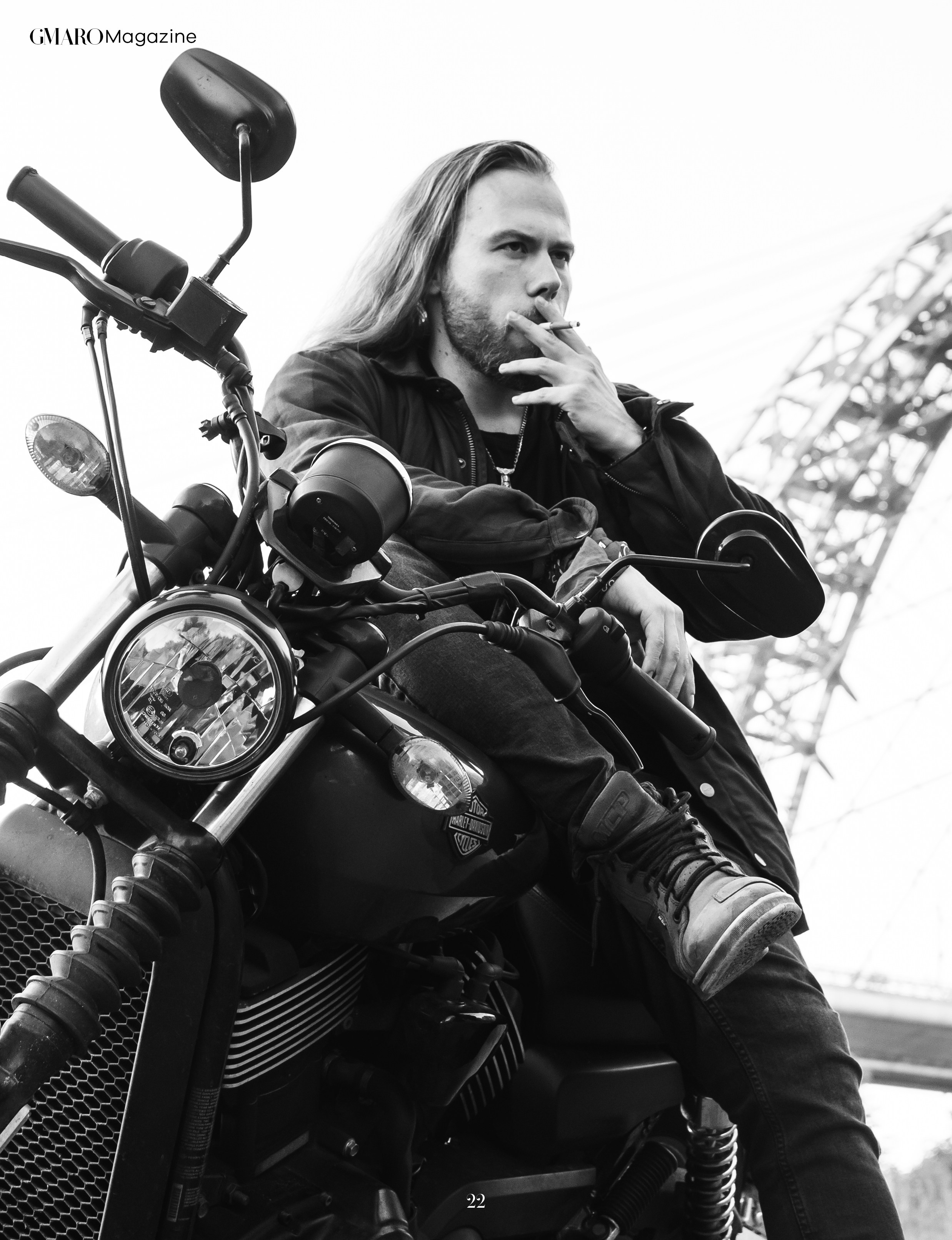 GMARO. Ivan and Harley Davidson. Наталия Фролова. Фотограф. Москва