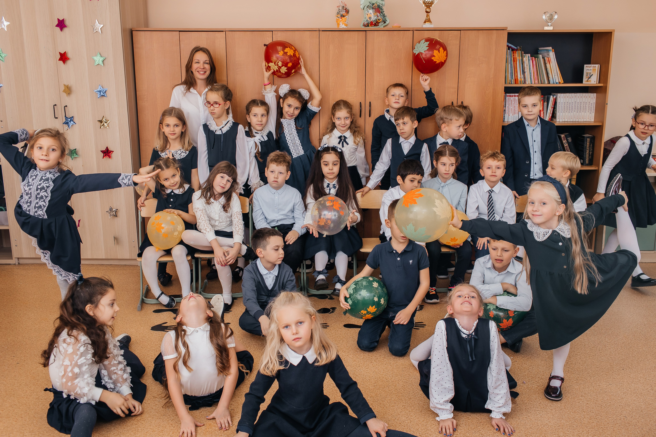 Первоклашки ГБОУ ЦОиС «Москва-98». Семейный фотограф в Москве Наталья Чуб, заказать Фотокнигу
