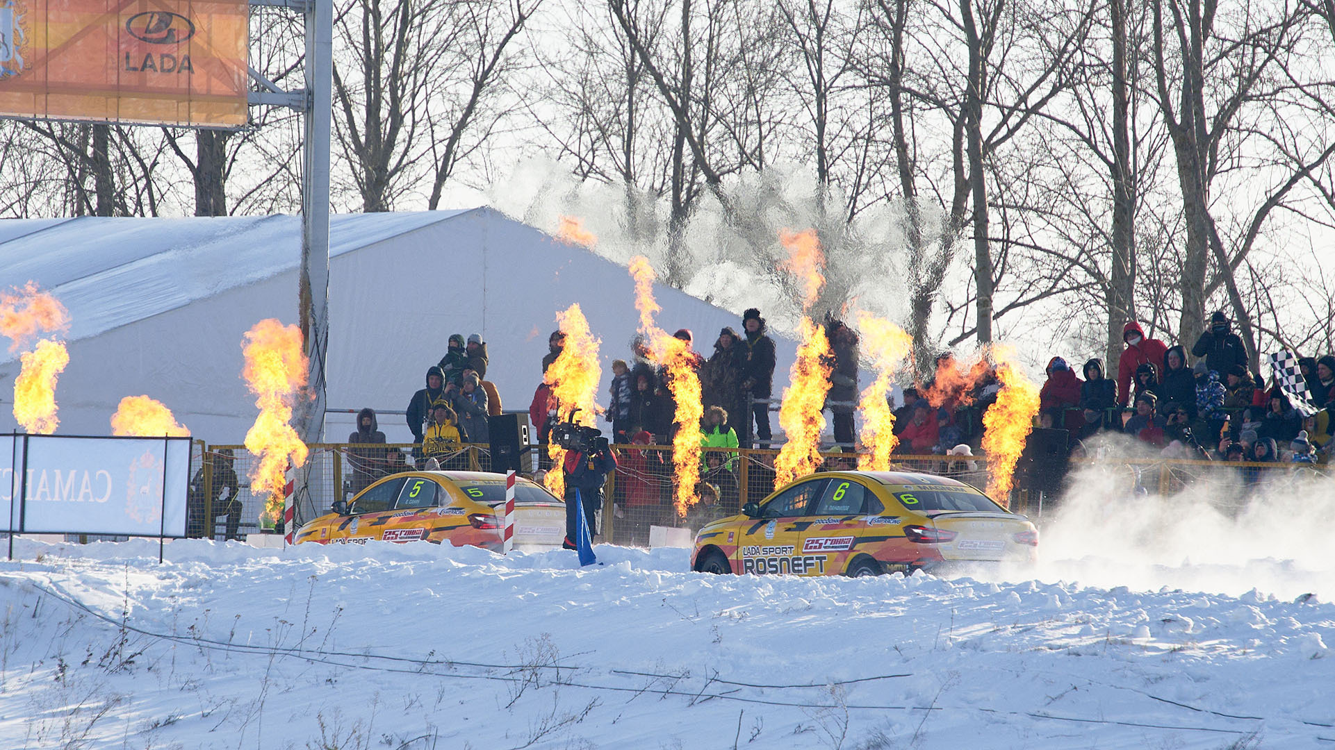 фотоочет, заезд команды Lada Sport Vesta
