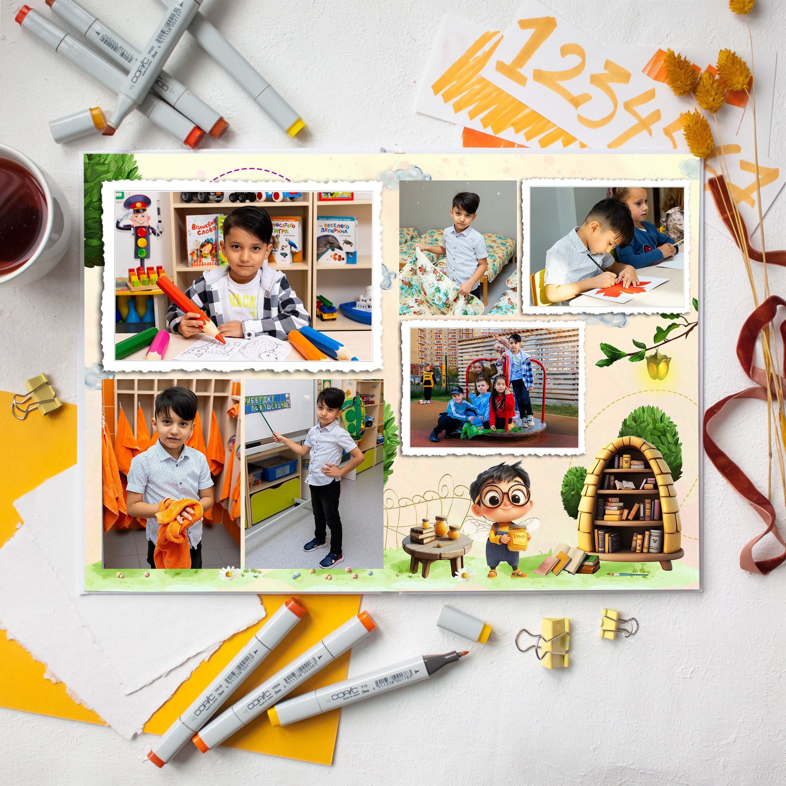 Дизайн Пчелки подробнее. Выпускные альбомы в Подольске Москве и МО