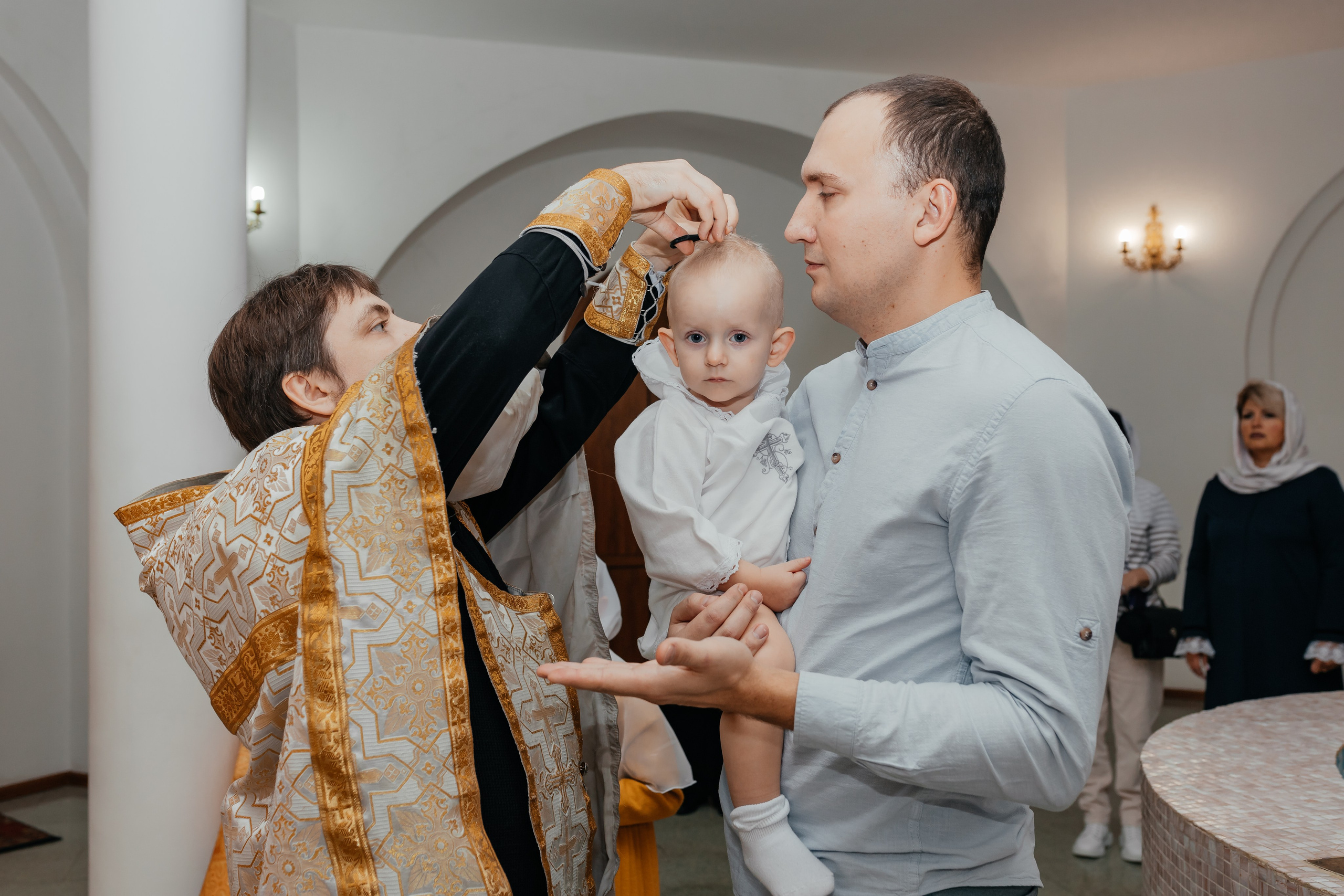 Крещение Георгий. Семейный и домашний фотограф в Москве и МО Королева Валерия