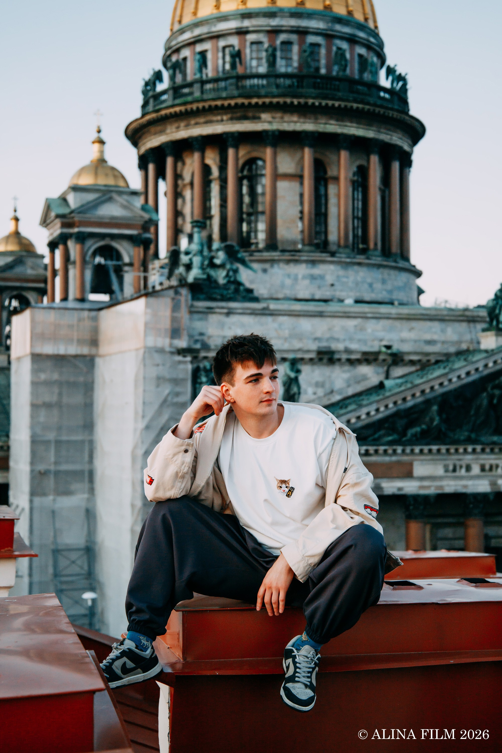 Экспресс-фотосессия на крыше у Исаакия. Фотограф в Санкт-Петербурге Alina Film