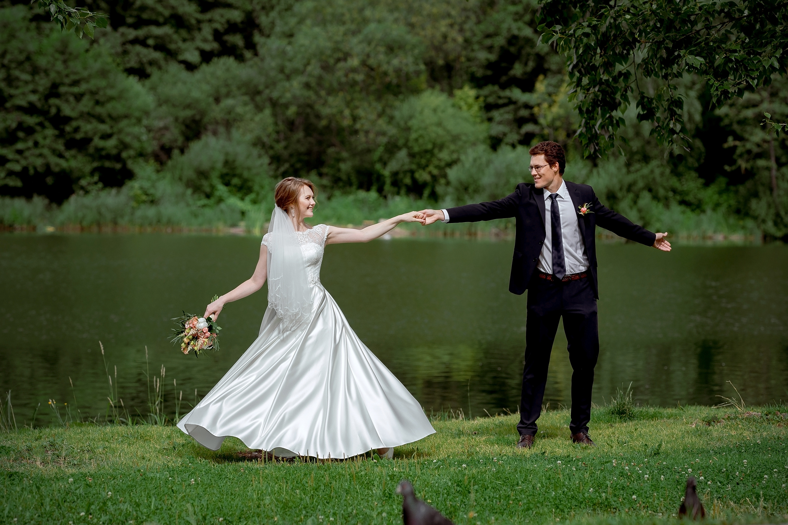 Свадьба в Балашихе летом полный день. Свадебный и семейный фотограф Виктория Носачёва. Щелково, Москва и МО