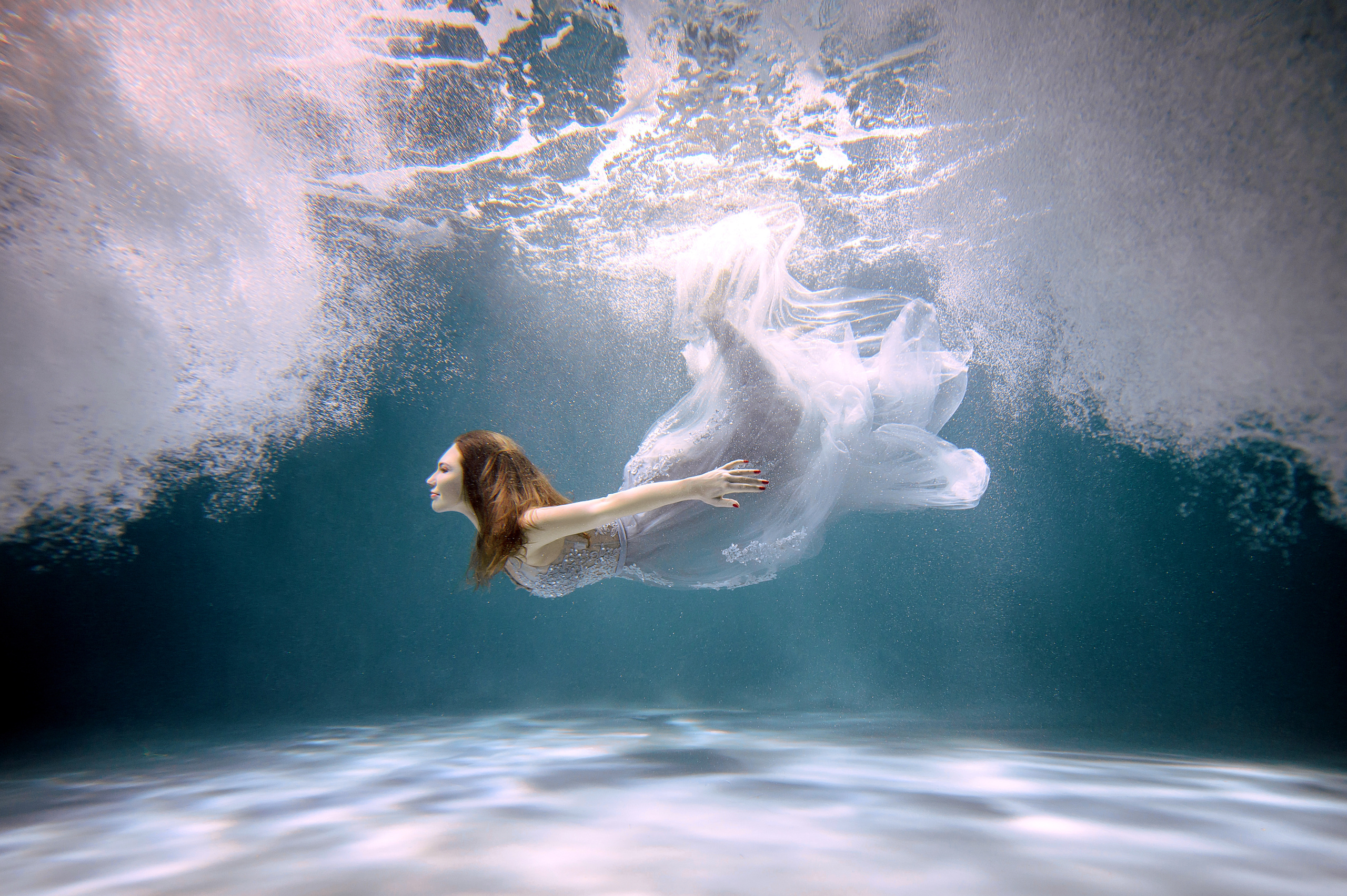 Подводная фотосессия в фотостудии Ocean Stars. Свадебный и семейный фотограф Виктория Носачёва. Щелково, Москва и МО