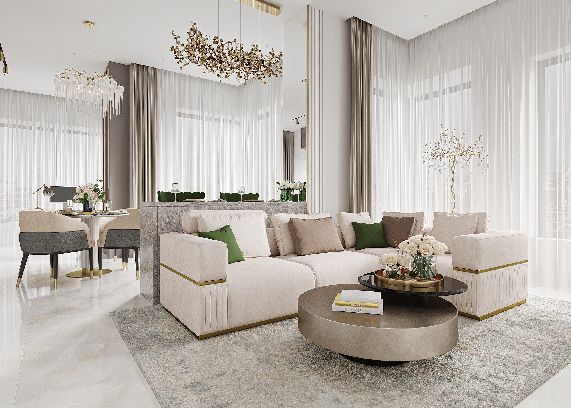 RESIDENCE ZILART, MOSCA. Irina Balykina — Interior 3D Visualisation