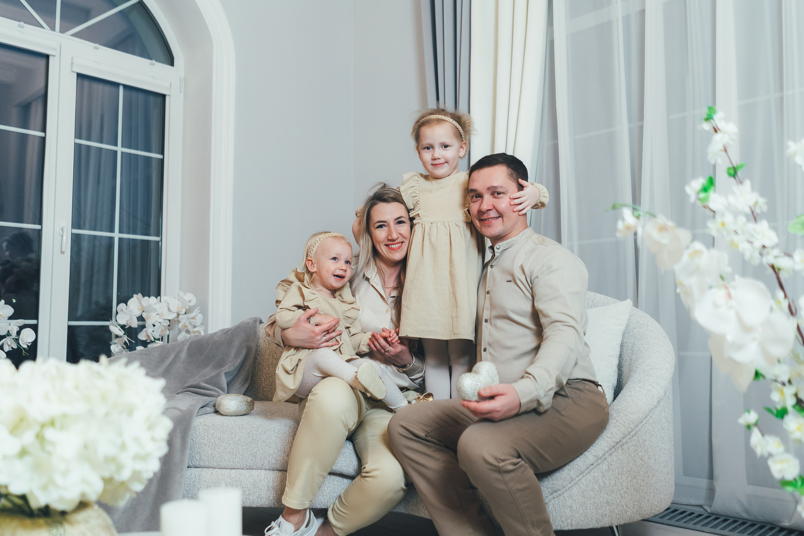 Ольга с семьей, Ногинск, студия Celebrity. Наталья Дукалова фотограф Щелково Королев Пушкино Москва Балашиха