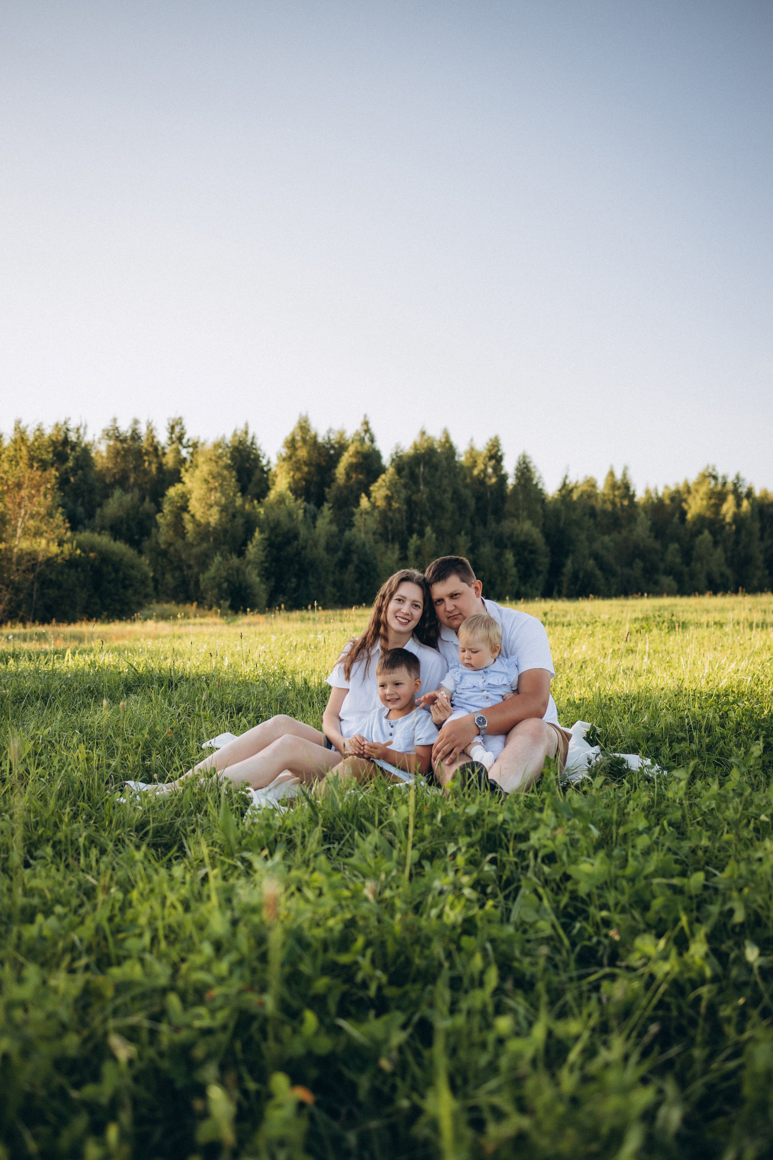 Ксюша, Вадим, Кирюша и Маша. Фотограф Елена Рябцева