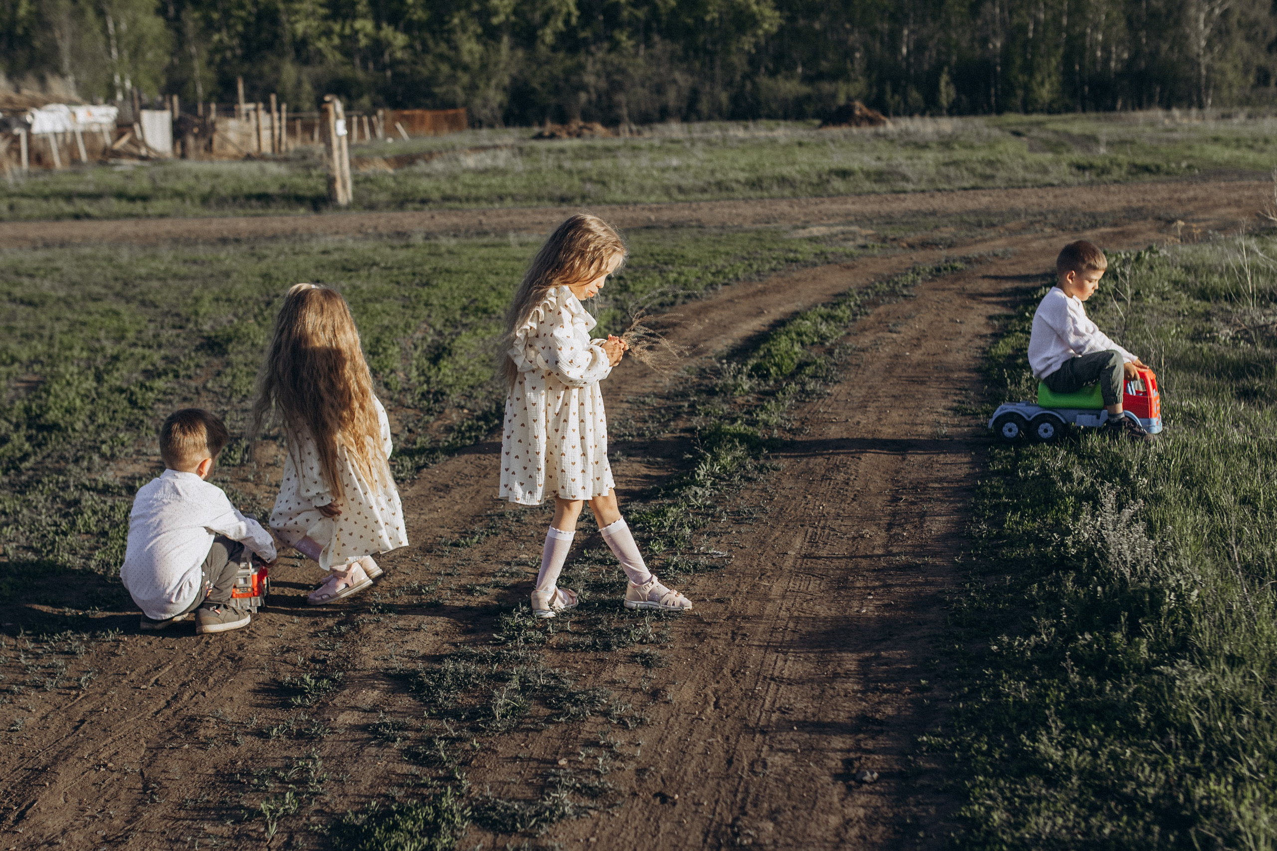 Саша, Миша, Вера и Вика летняя прогулочная съёмка. Семейный фотограф lifestyle в Новосибирске Елена Шпилевая