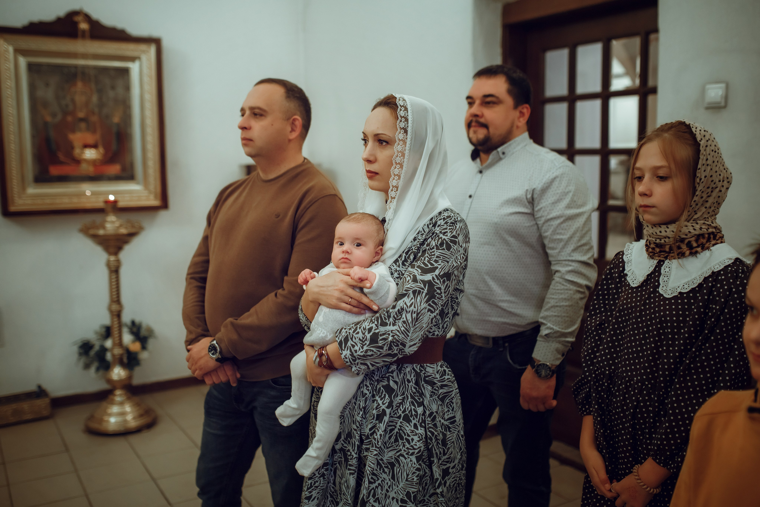 Крещение Дарьи. Фотограф на Крещение, семейный фотограф в Москве