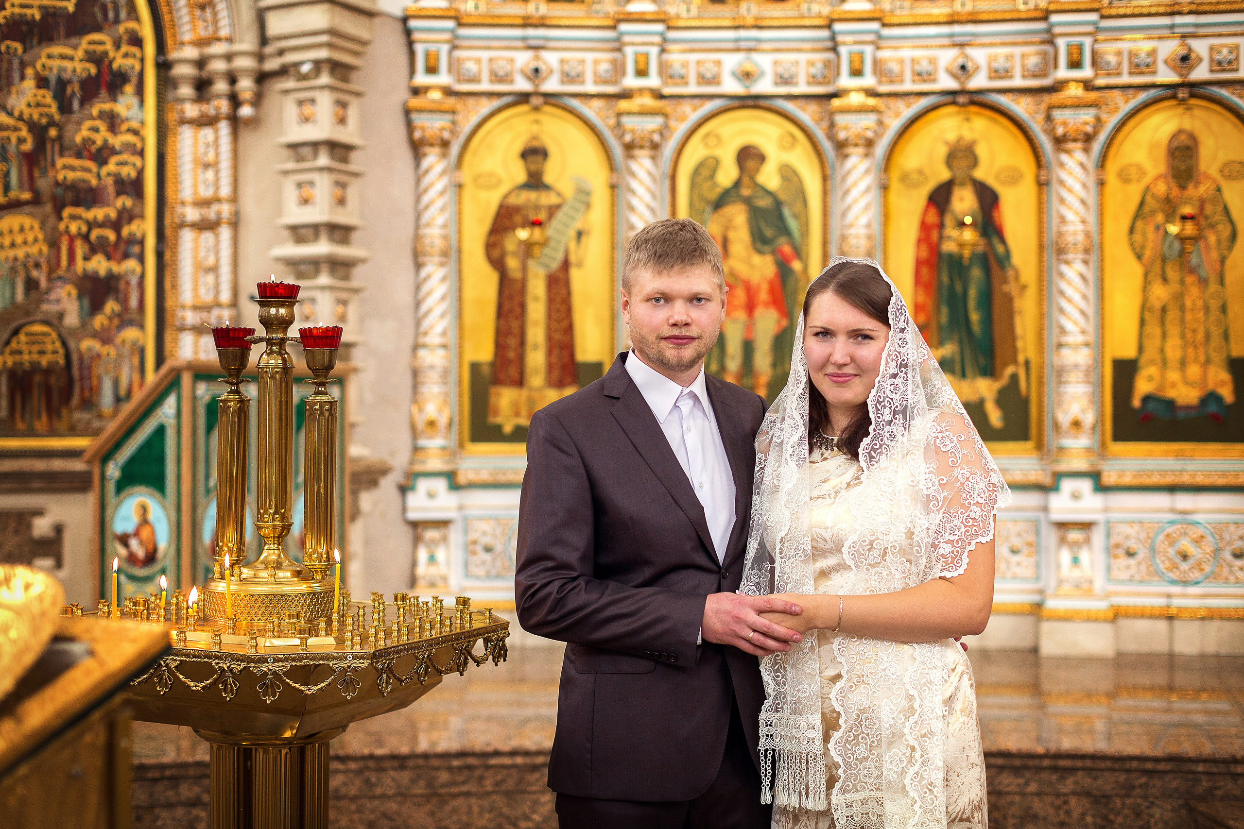 Венчание Светланы и Алексея. Фотограф на Крещение, семейный фотограф в Москве