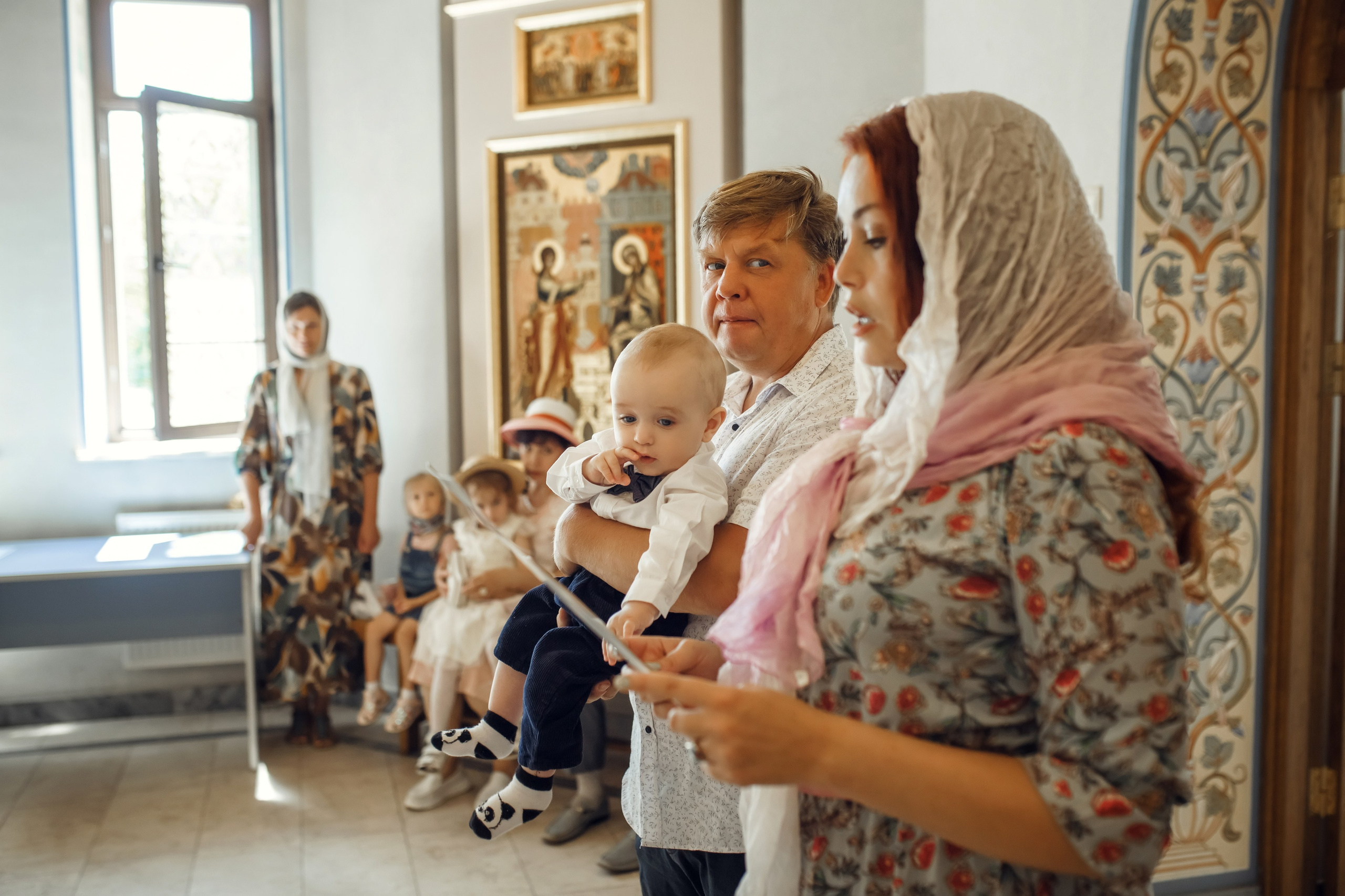Крещение Дмитрия. Фотограф на Крещение, семейный фотограф в Москве