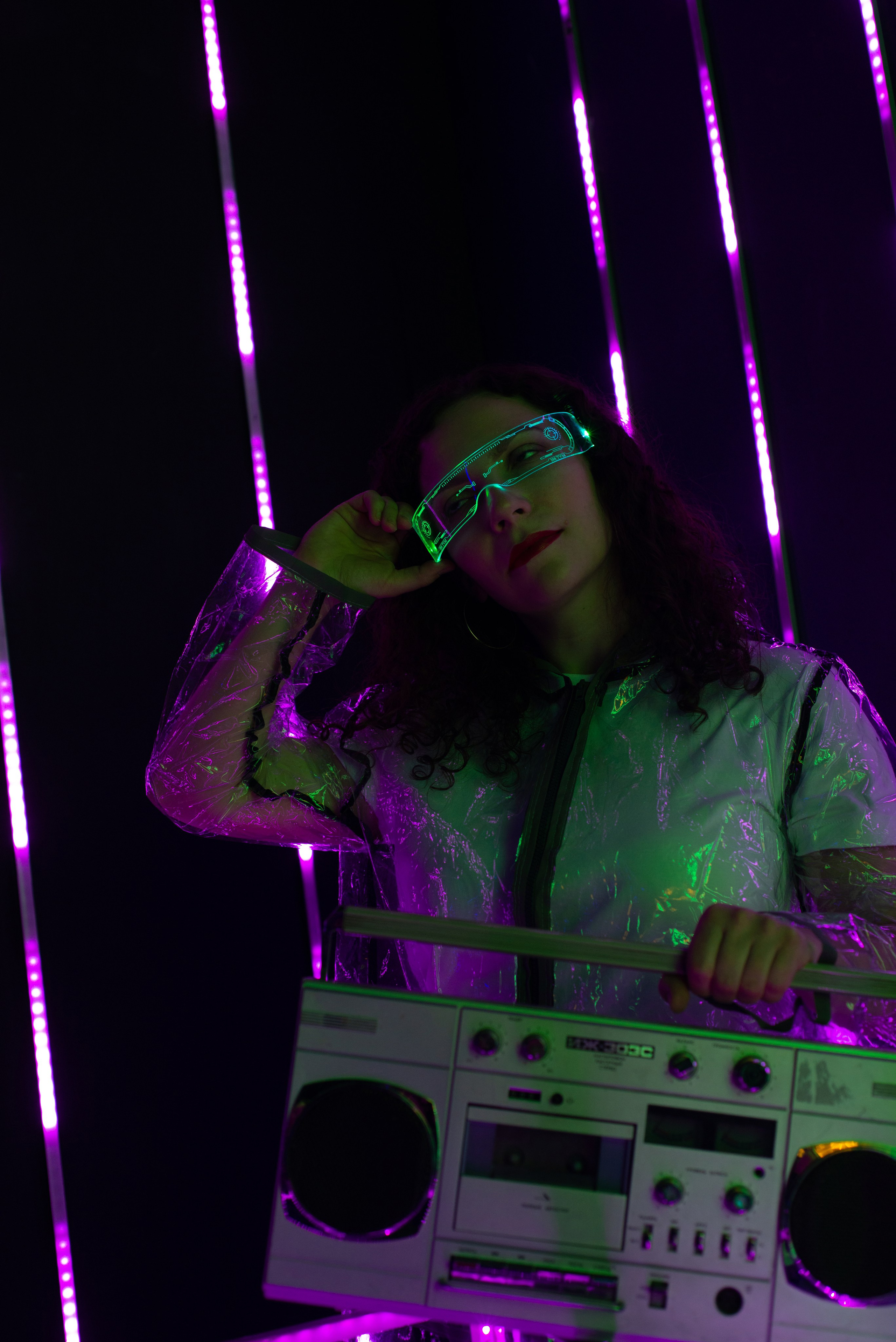 Анна в стиле киберпанк. Фотограф и дизайнер в Москве Екатерина Лобачева