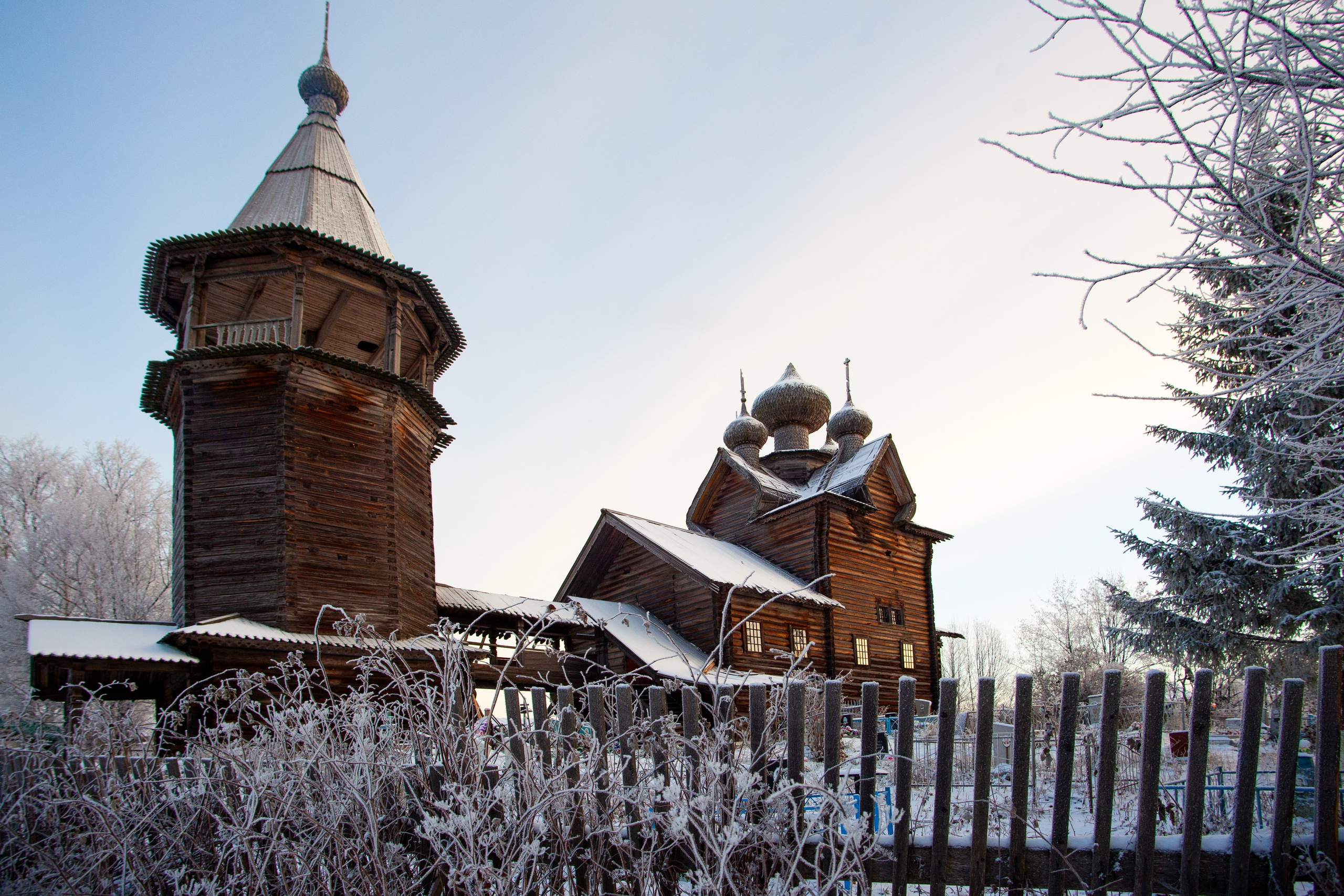 Church of Demetrius of Thessalonik built in 1783, Shcheleyki settlement, Onega Lake, Russia