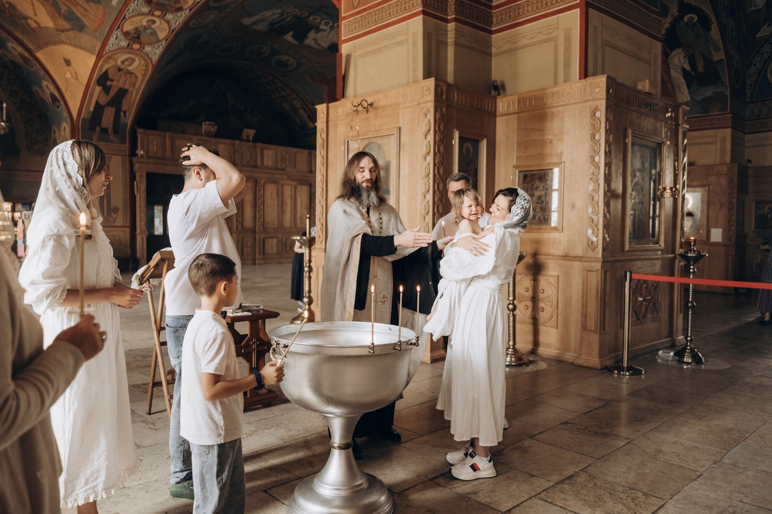 Крещение в храме Николая Чудотворца. Фотограф Светлана Мерзлякова