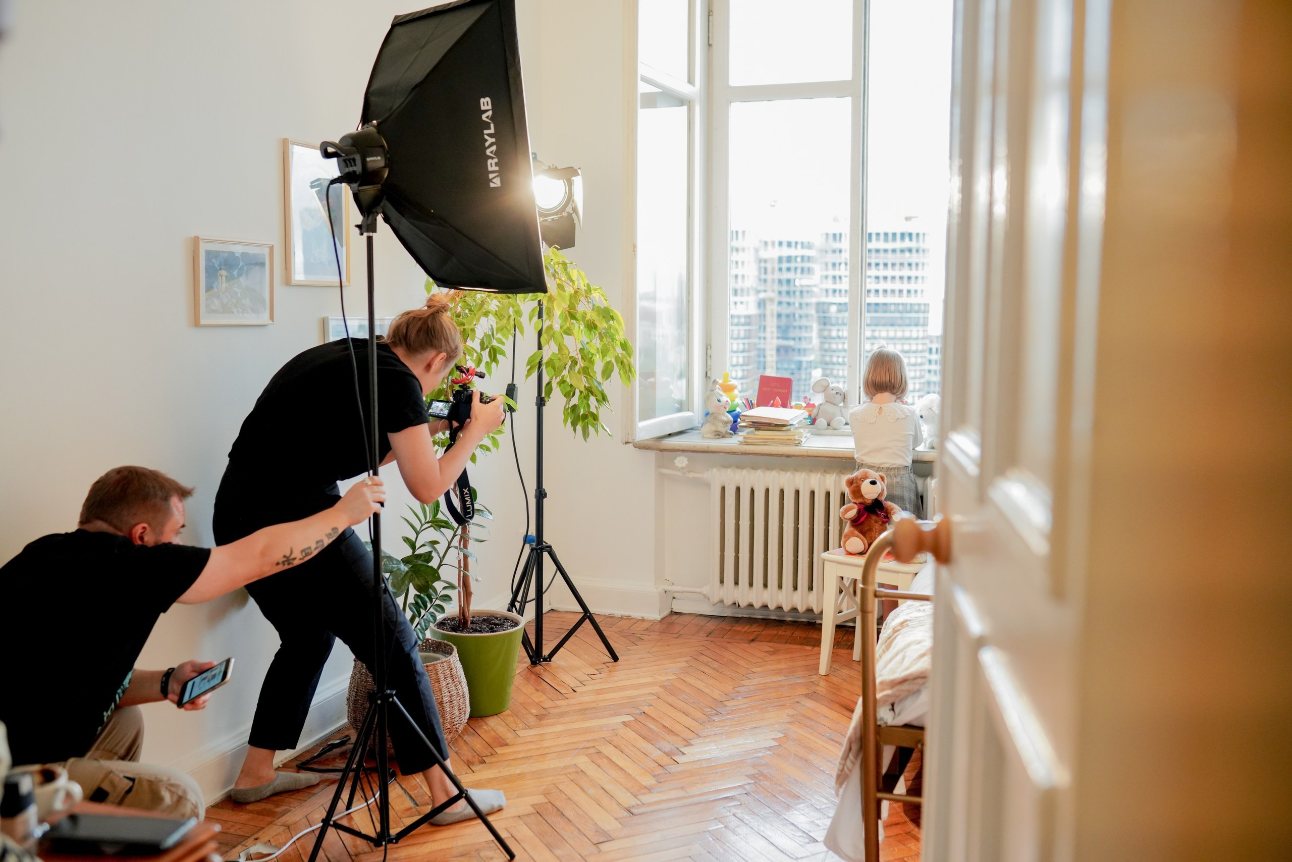 Бэкстейдж со съемок фильма. Семейный фотограф в Москве Лилия Лебедева