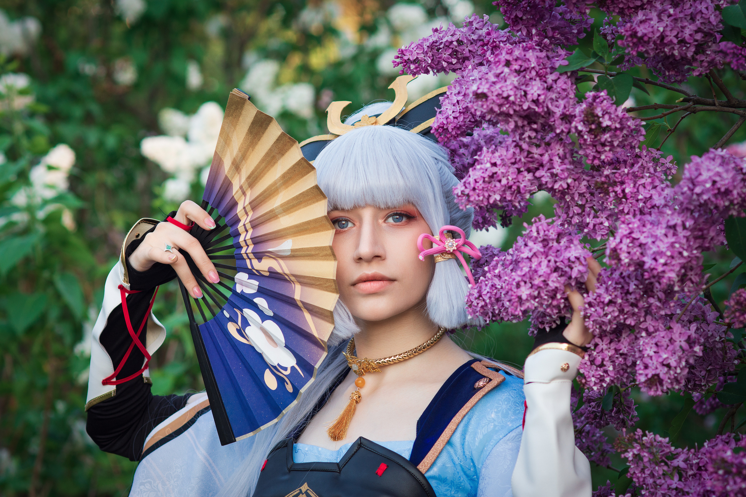 Genshin Impact Kamisato Ayaka cosplay цветение сакуры