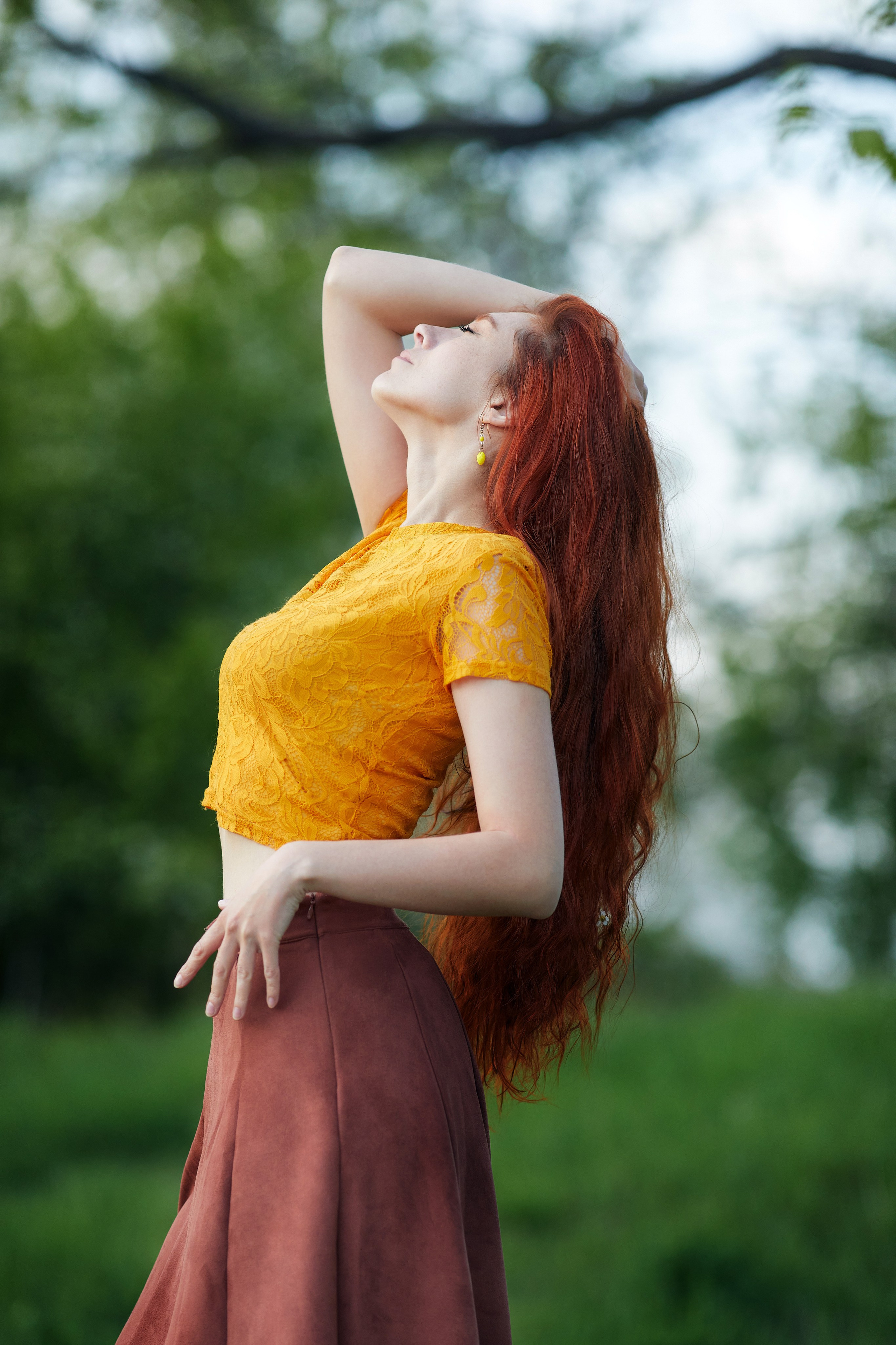 Портретная фотосессия в лесу в пригороде Находки
