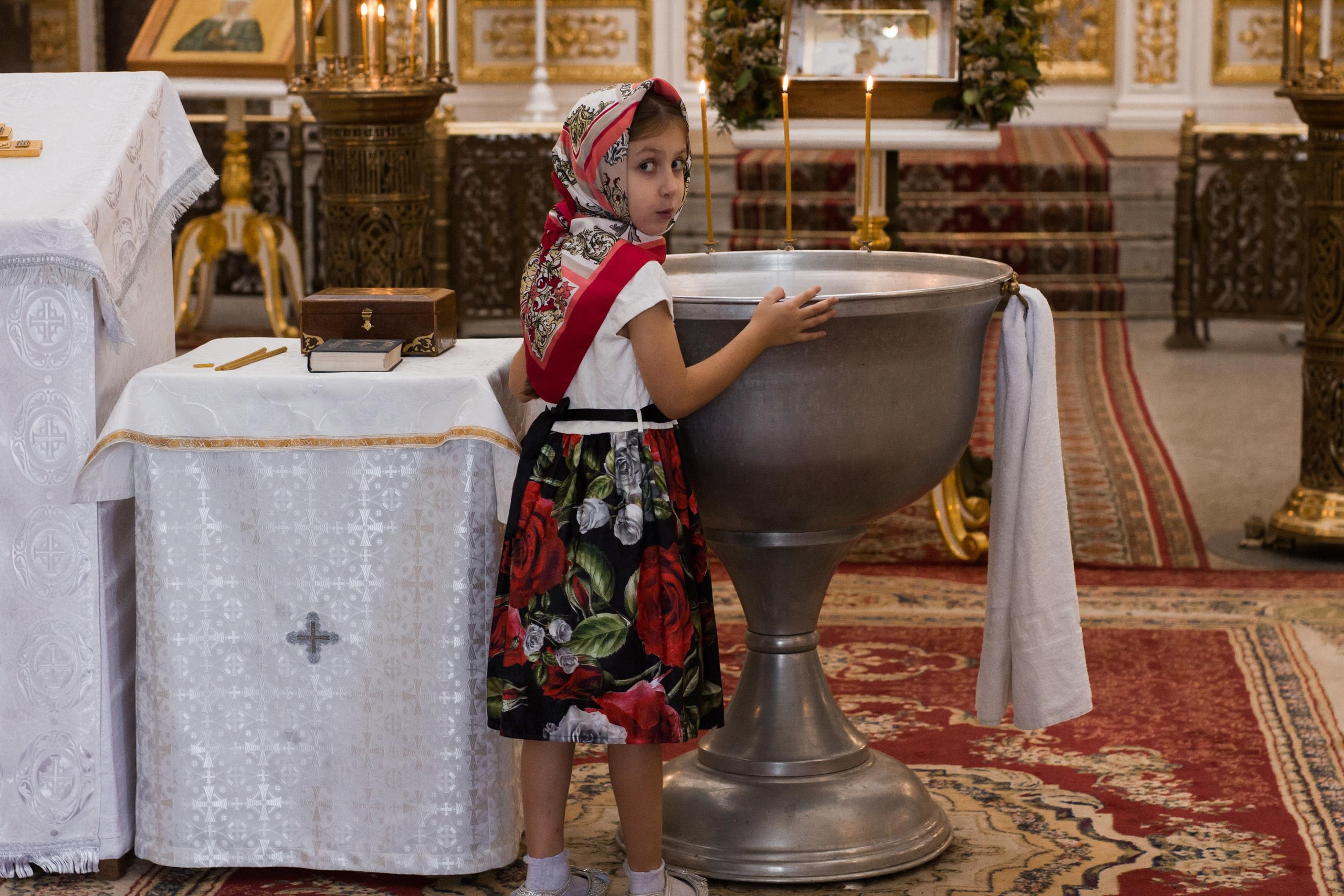 Софийский собор в г. Пушкин, крещение Евы. Контент- фотограф, рилсмейкер в Санкт- Петербурге Елена Грие