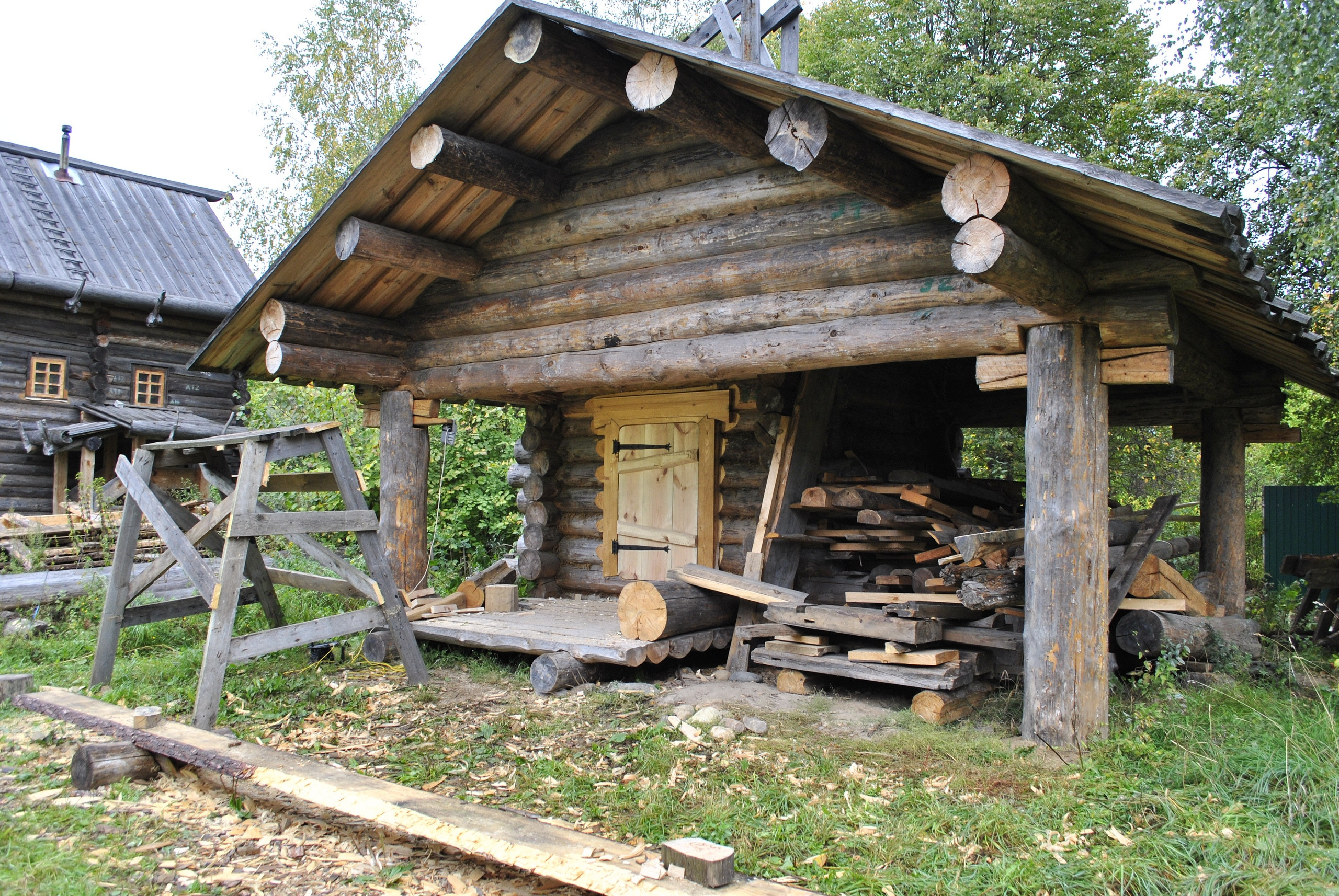 Гончарный навес. Новое Старое — русское деревянное зодчество