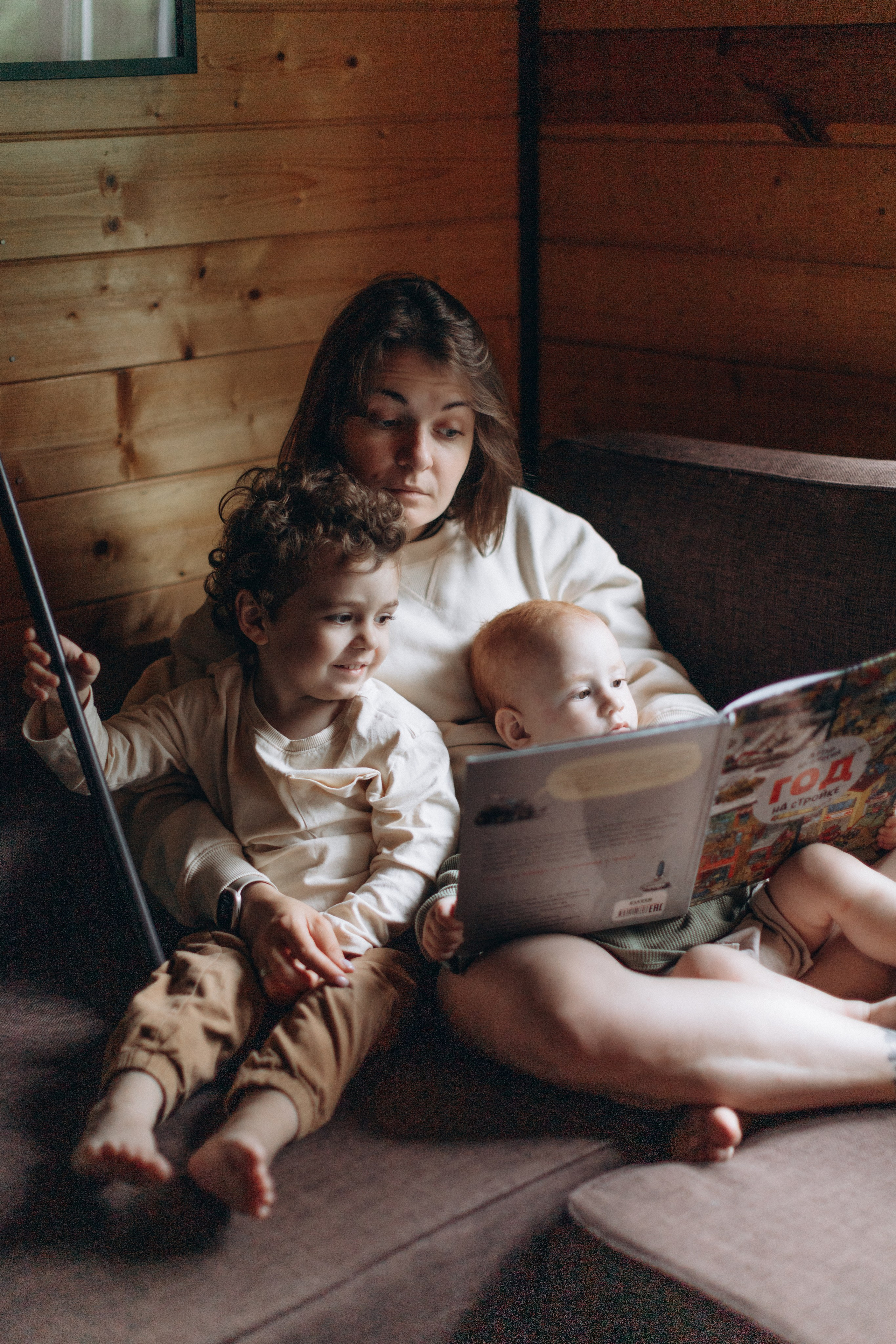 Настя и ее мальчишки. Семейный фотограф Полина Сарина Москва