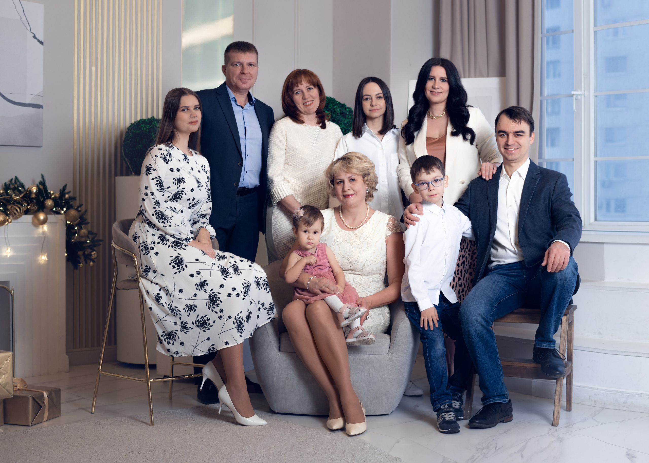 Фотосессия больших семьей. Душевная фотография от сердца к сердцу Марина Жиделева фотограф Москва