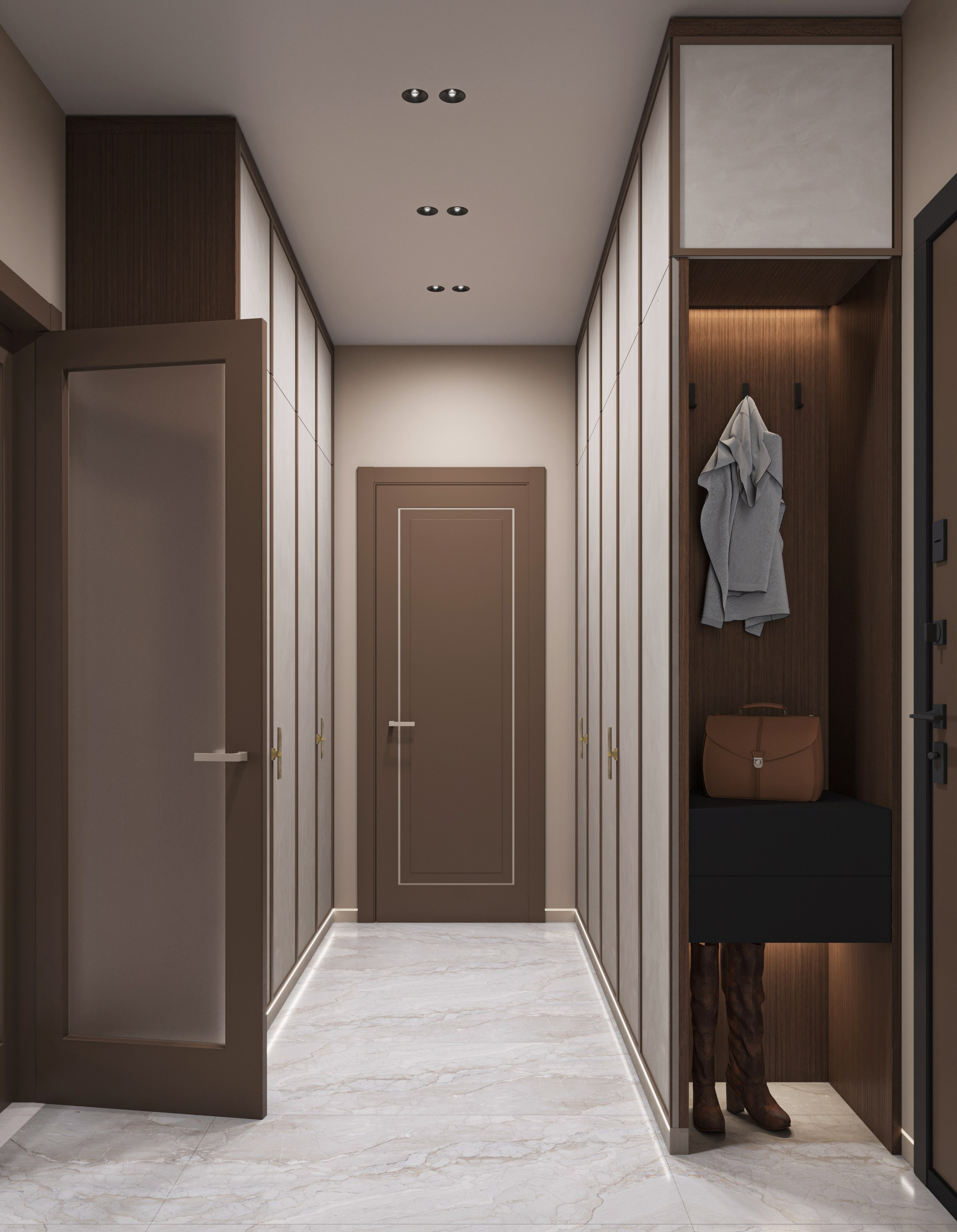 Neva House. 3D visualization of exteriors and interiors